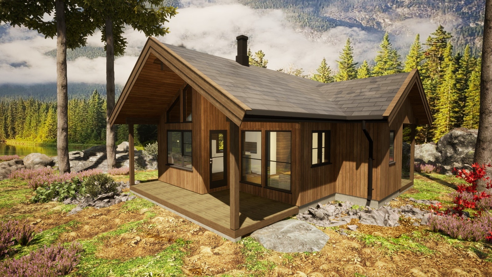 Klokkelyng er en vakker arealeffektiv hytte med 2 soverom + sovehems Galleribilde