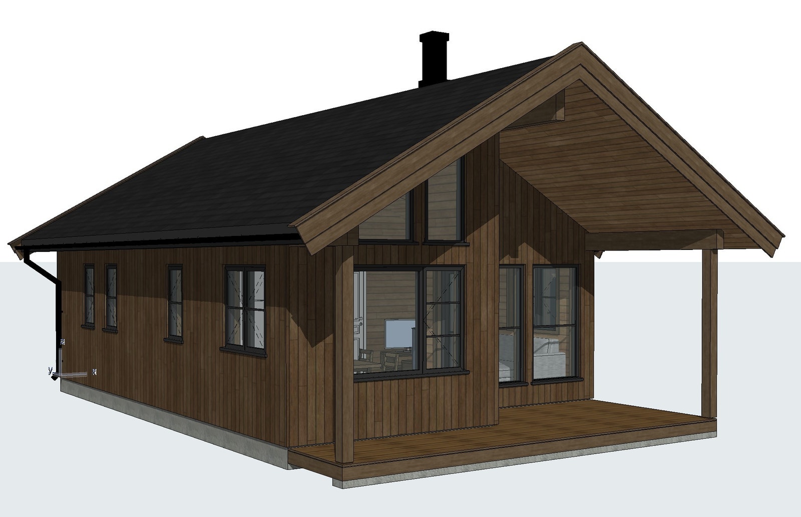 Klokkelyng er en vakker arealeffektiv hytte med 2 soverom + sovehems Galleribilde