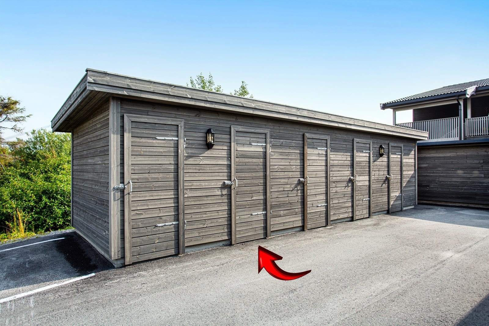 Utvendig bod medfølger leiligheten Galleribilde