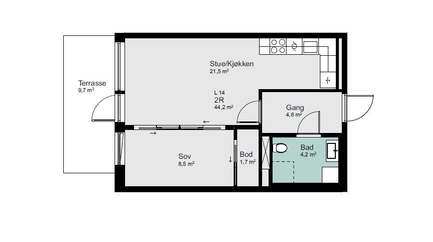 Plantegning - Avvik kan forekomme. Galleribilde