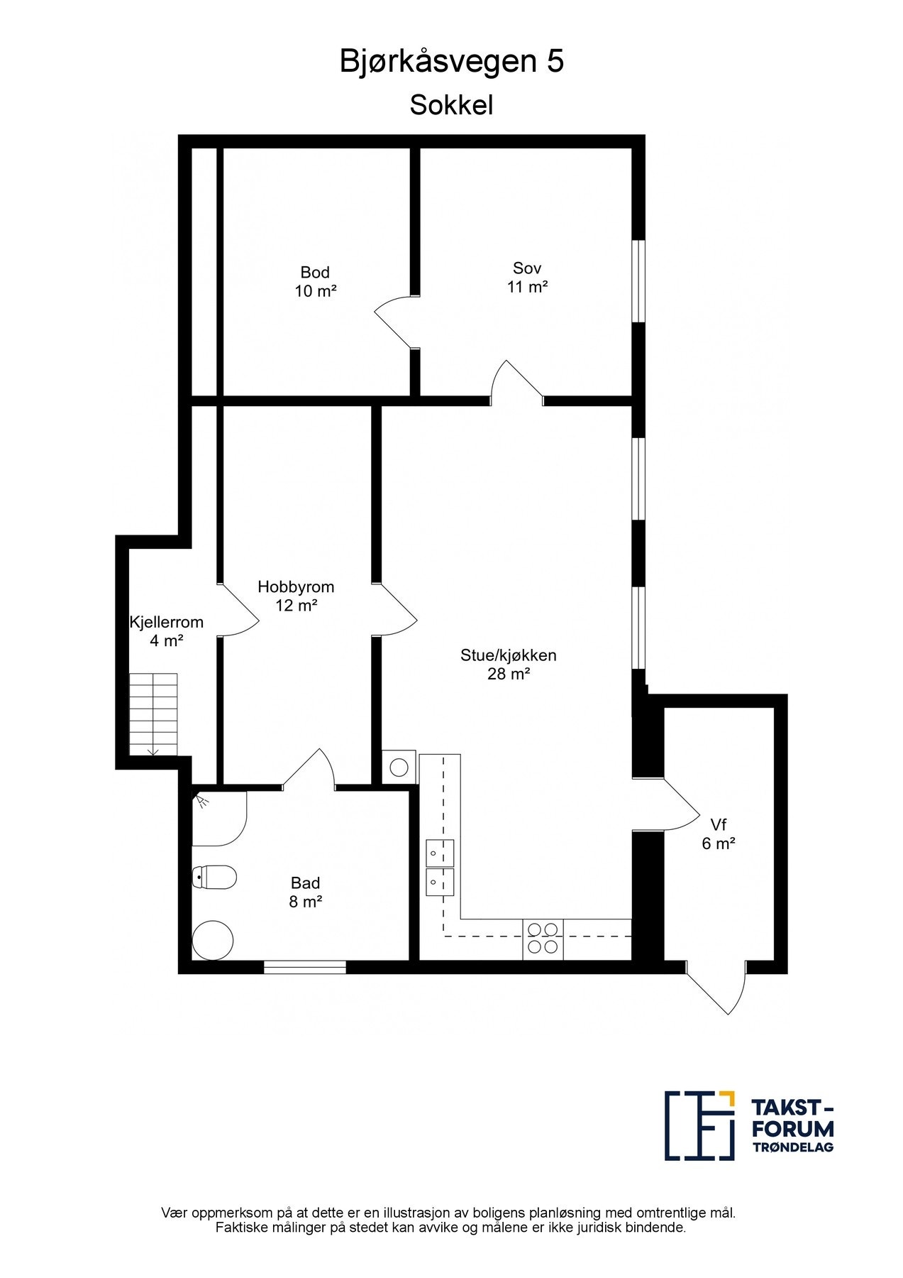 Planskisse - Sokkel Galleribilde