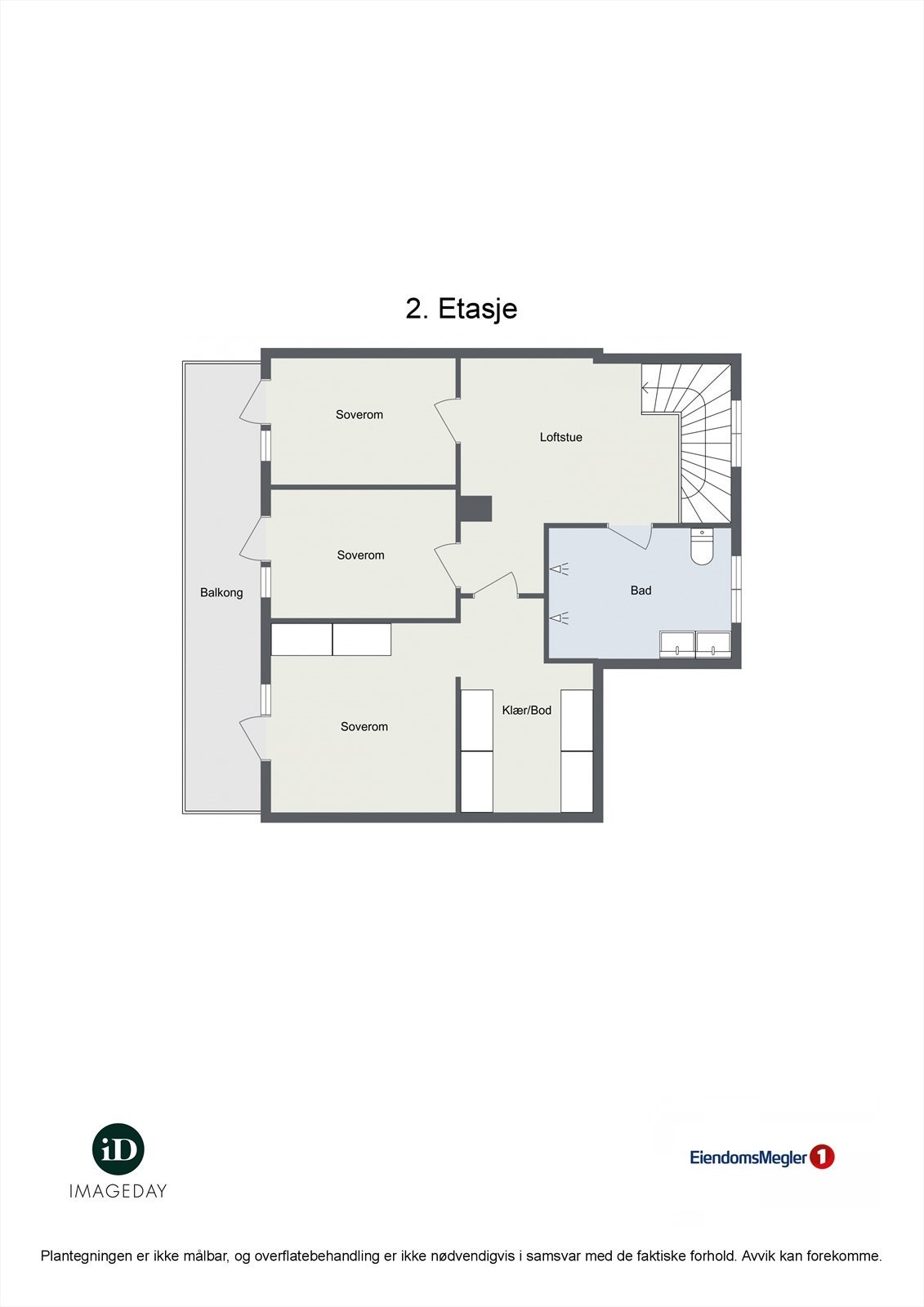 Plantegning for 2. etasje. Galleribilde