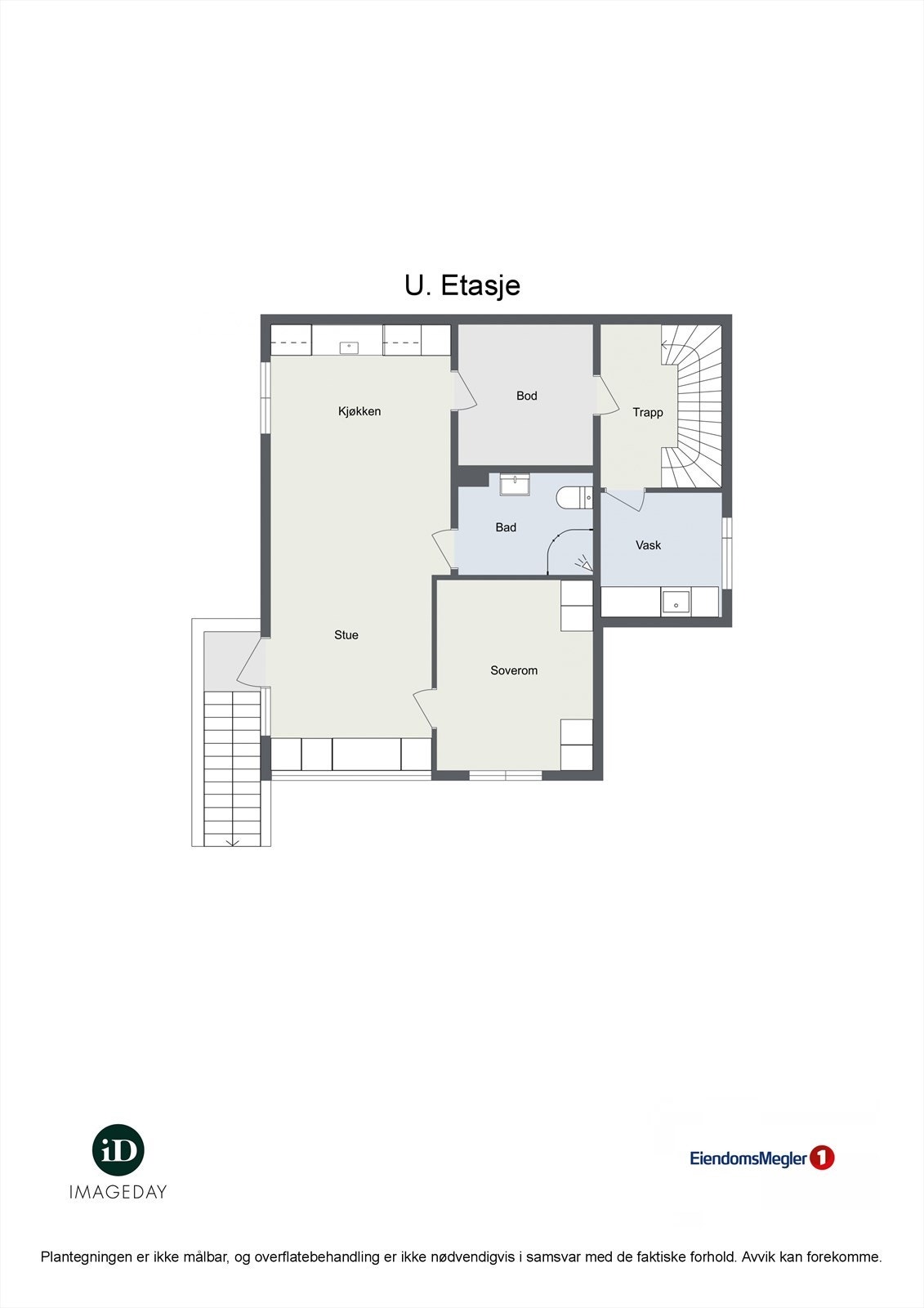 Plantegning for underetasjen. Galleribilde