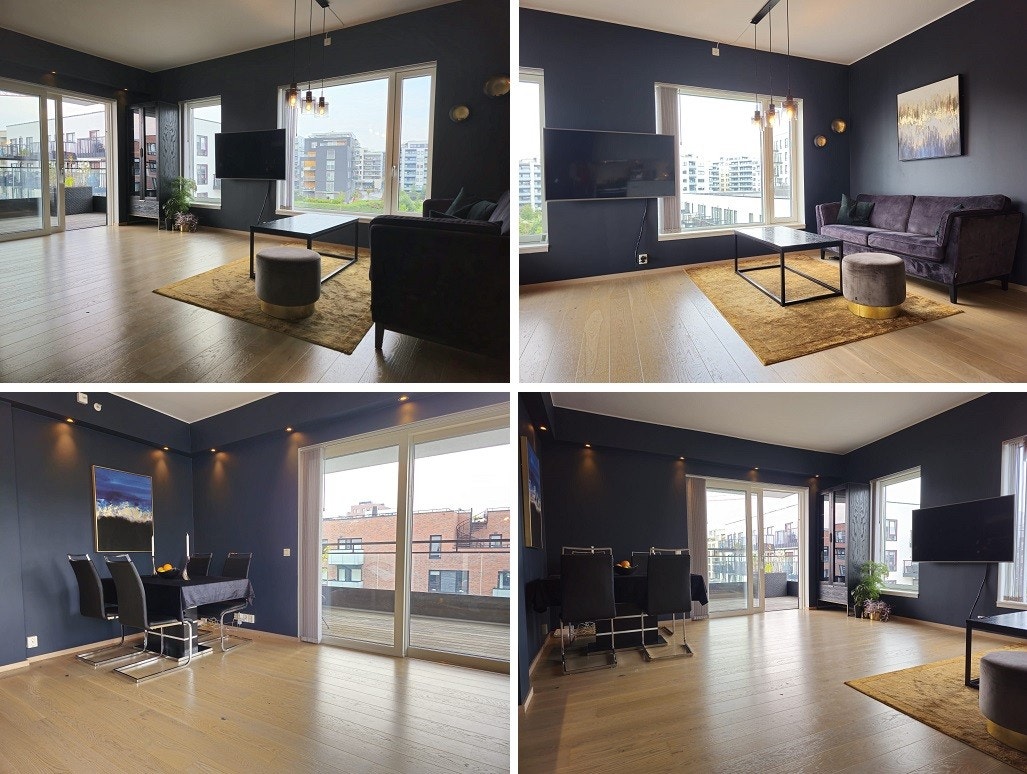 Forslag til alternativ innredning av stuen. Galleribilde