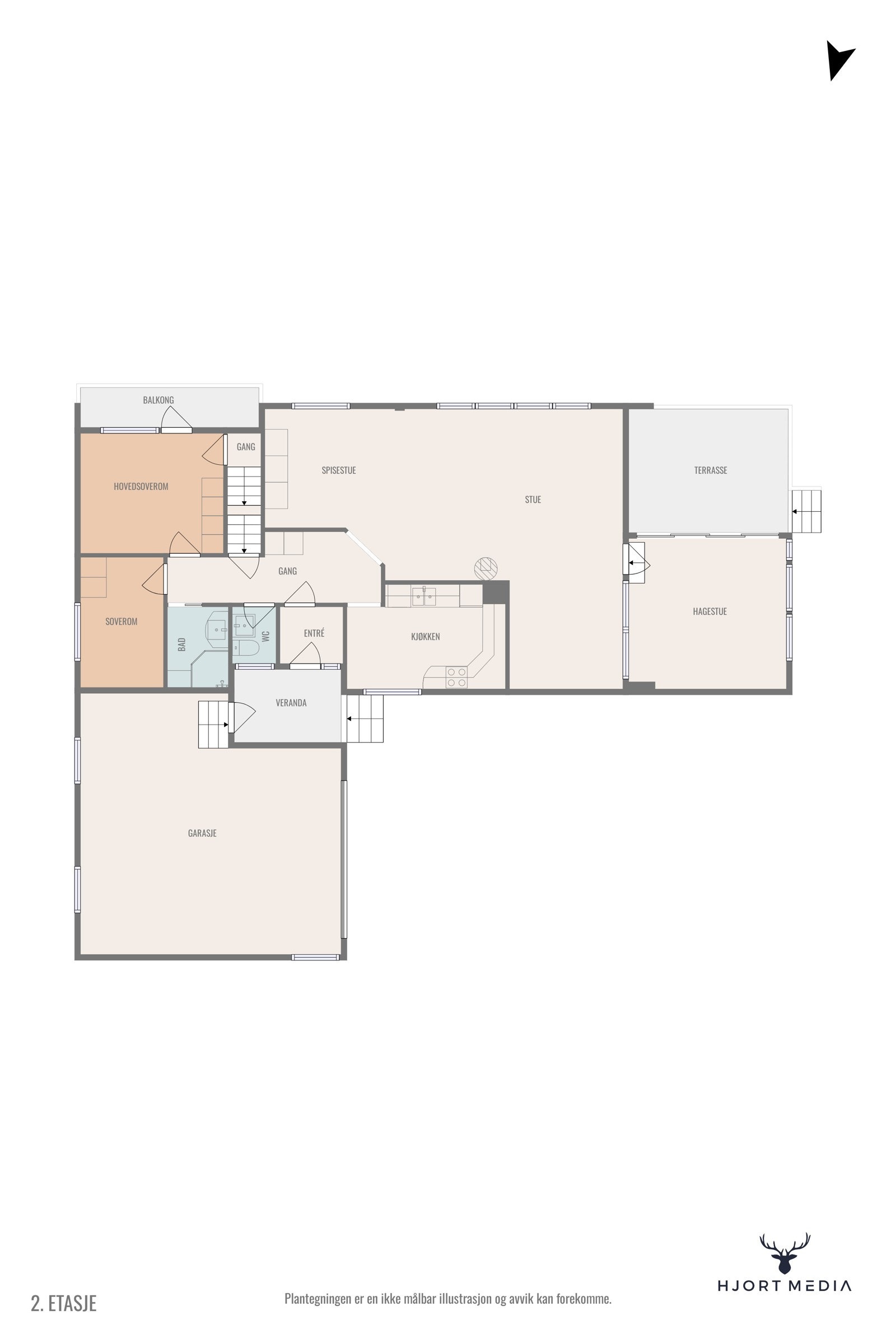 Plantegning 1. etasje. Galleribilde