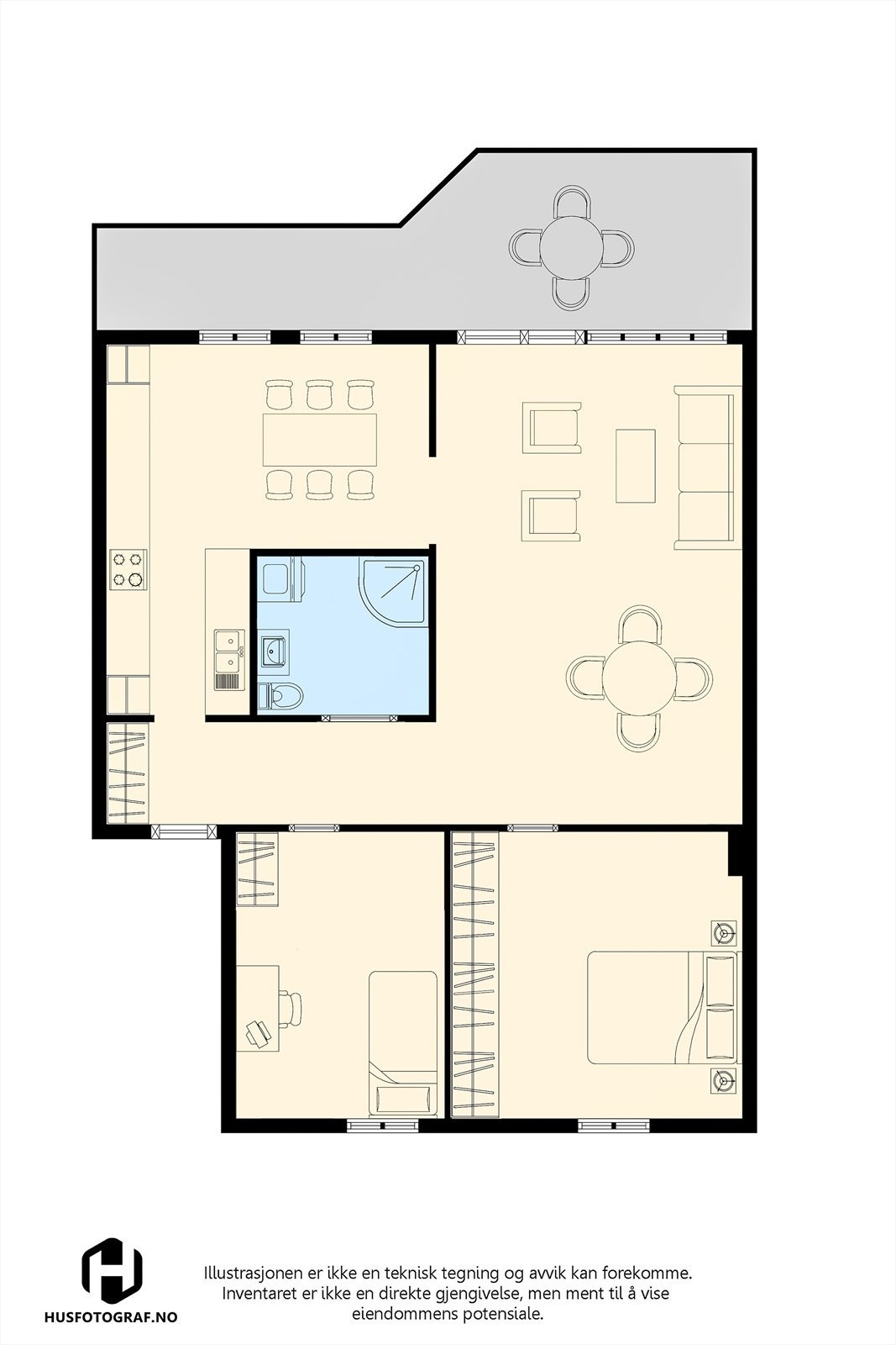 plantegning Galleribilde