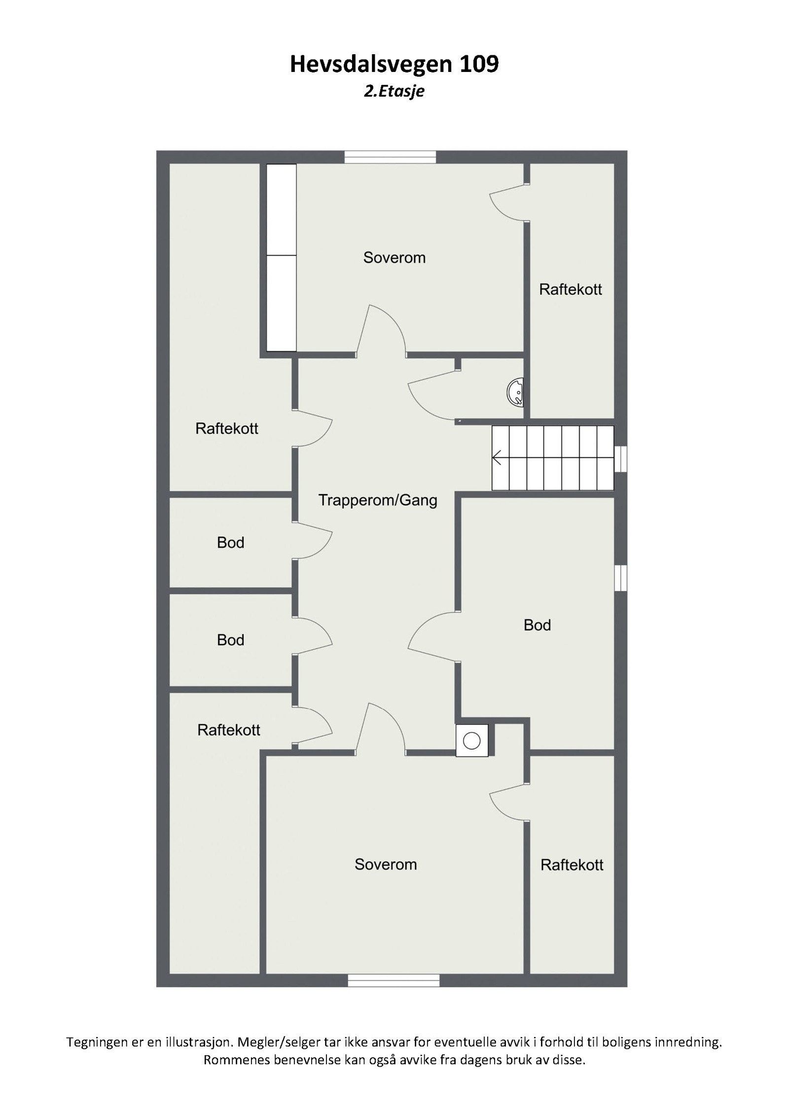 Plantegning 2D - 2.etg Galleribilde