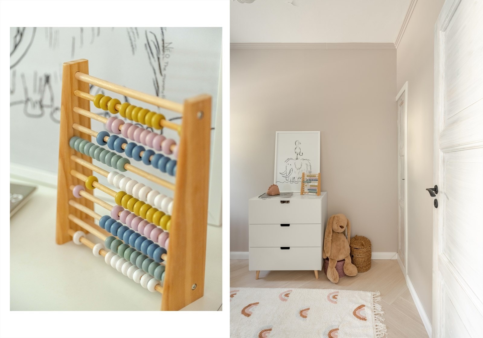 Fra stuen finner vi det som i dag benyttes som barnerom, men kan også brukes som en gjesterom eller kontor - alt etter behov. Galleribilde