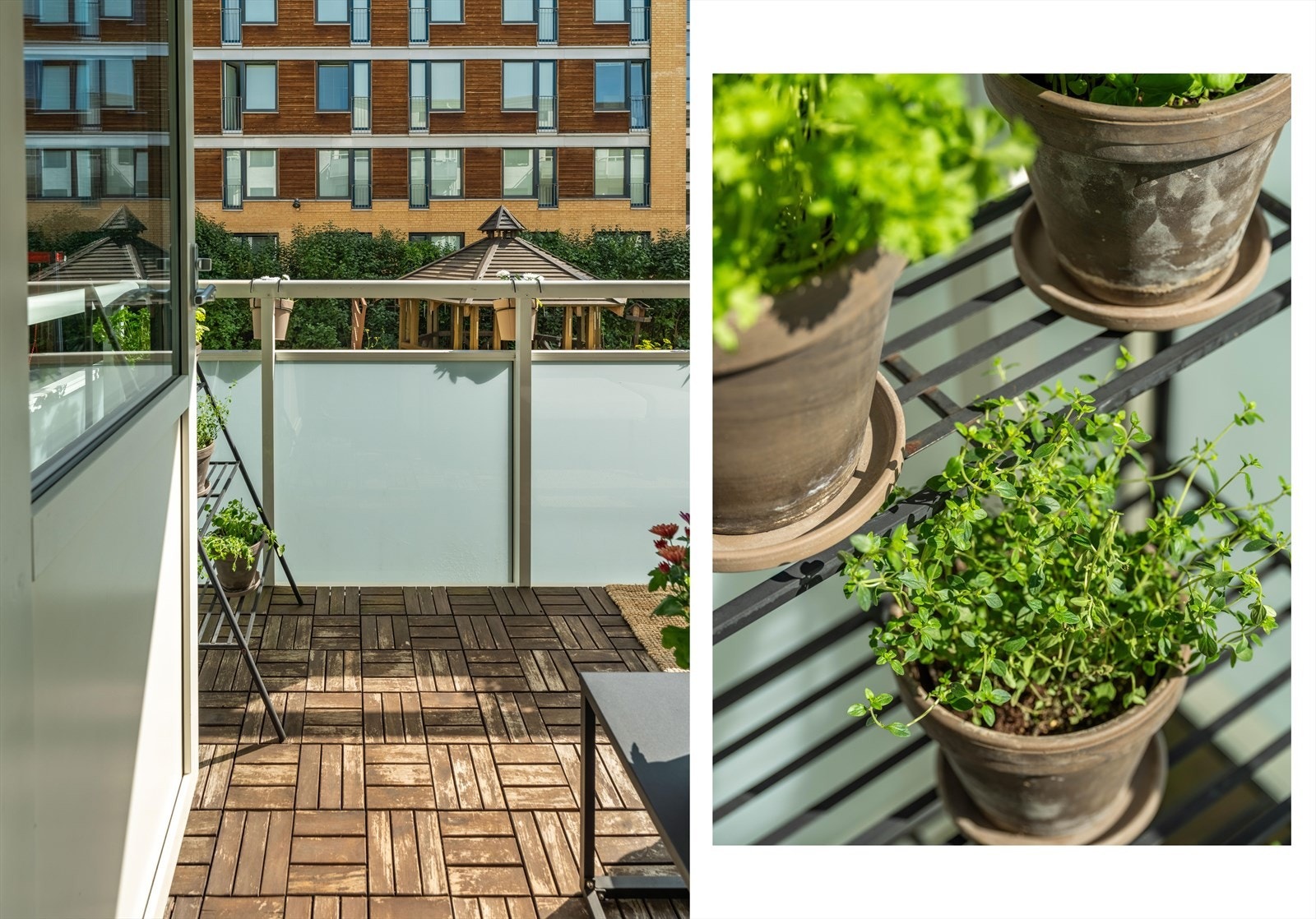 Og vi må nesten fortsette ute på balkongen, for dette er et høydepunkt på sommerstid! Galleribilde