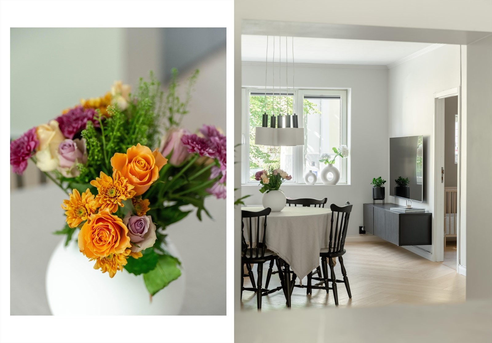 Som tidligere nevnt; I en delvis åpen løsning finner vi stuen. Galleribilde