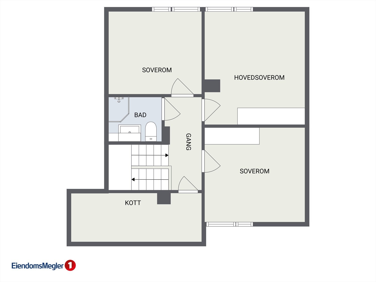 Plantegning 2 etg. Galleribilde