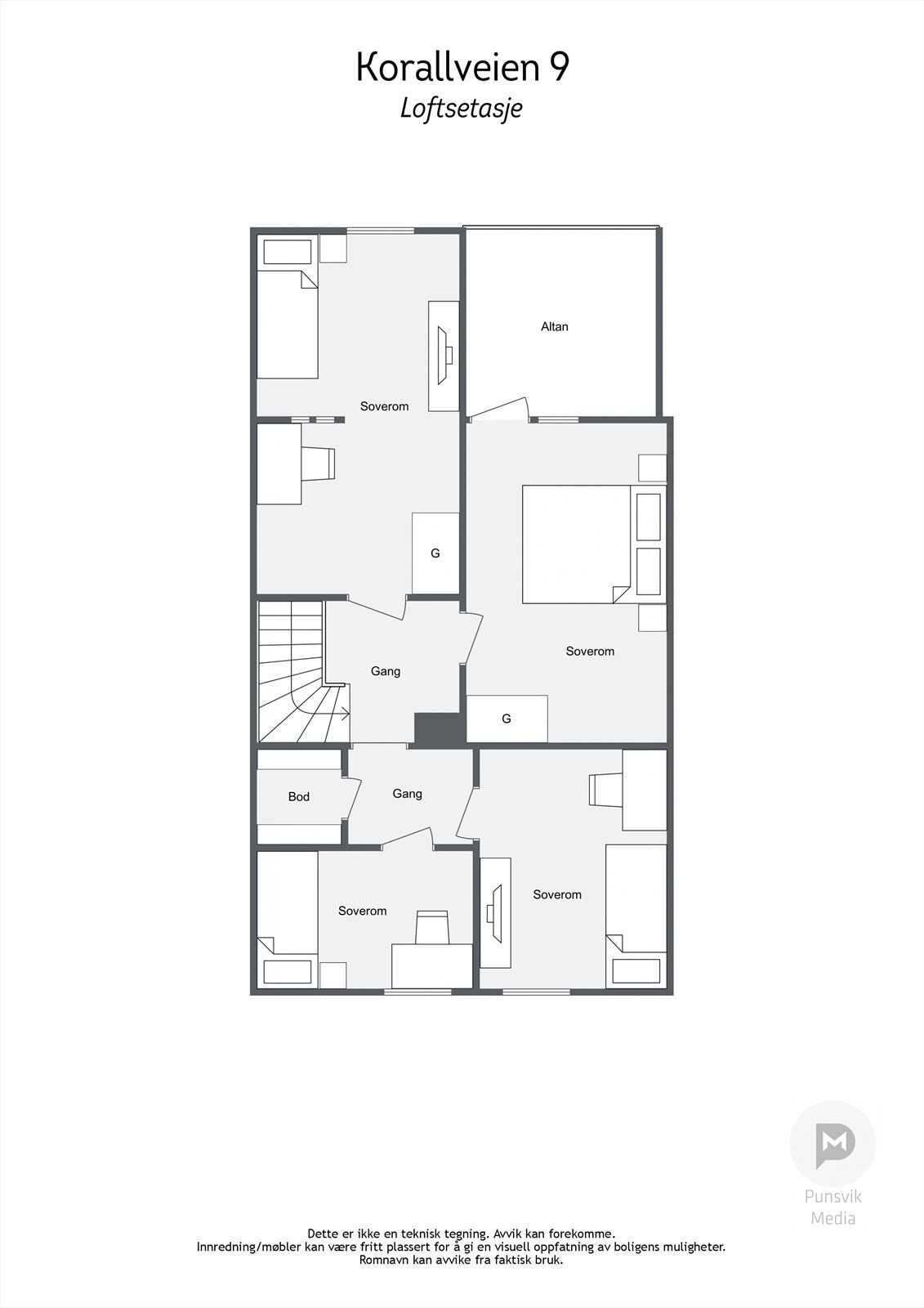 Loftsetasje - 2D. Galleribilde