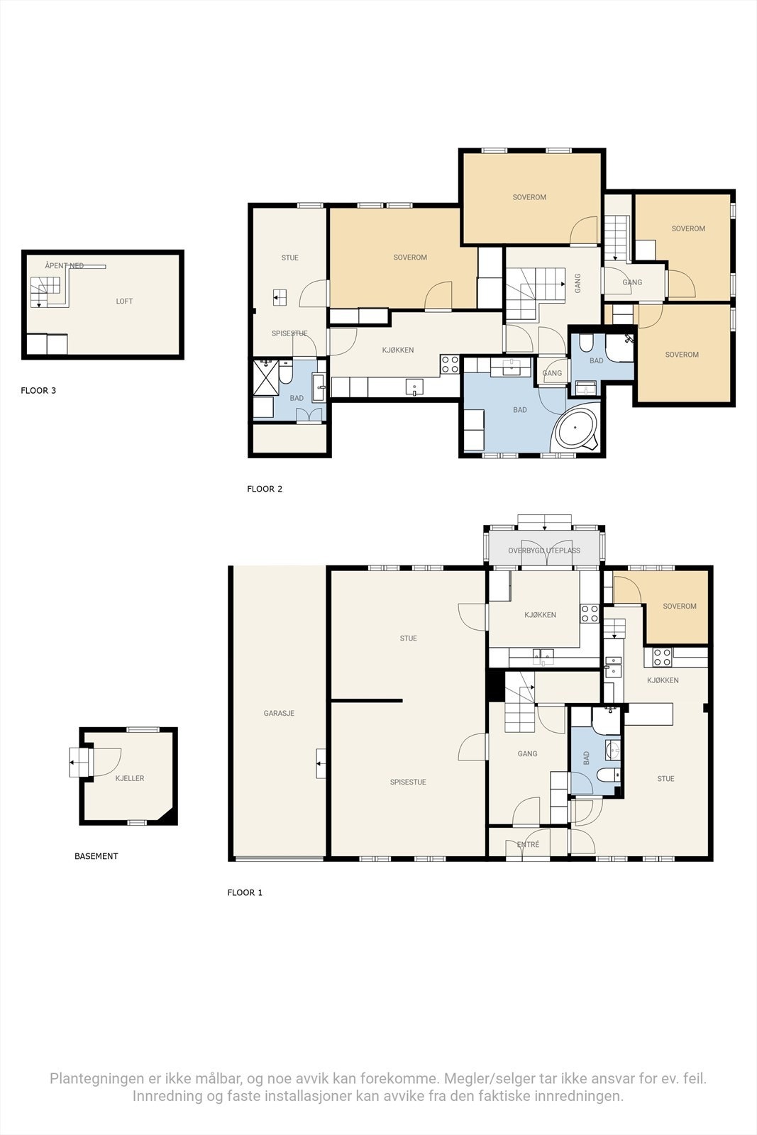 Plantegninger enebolig Galleribilde