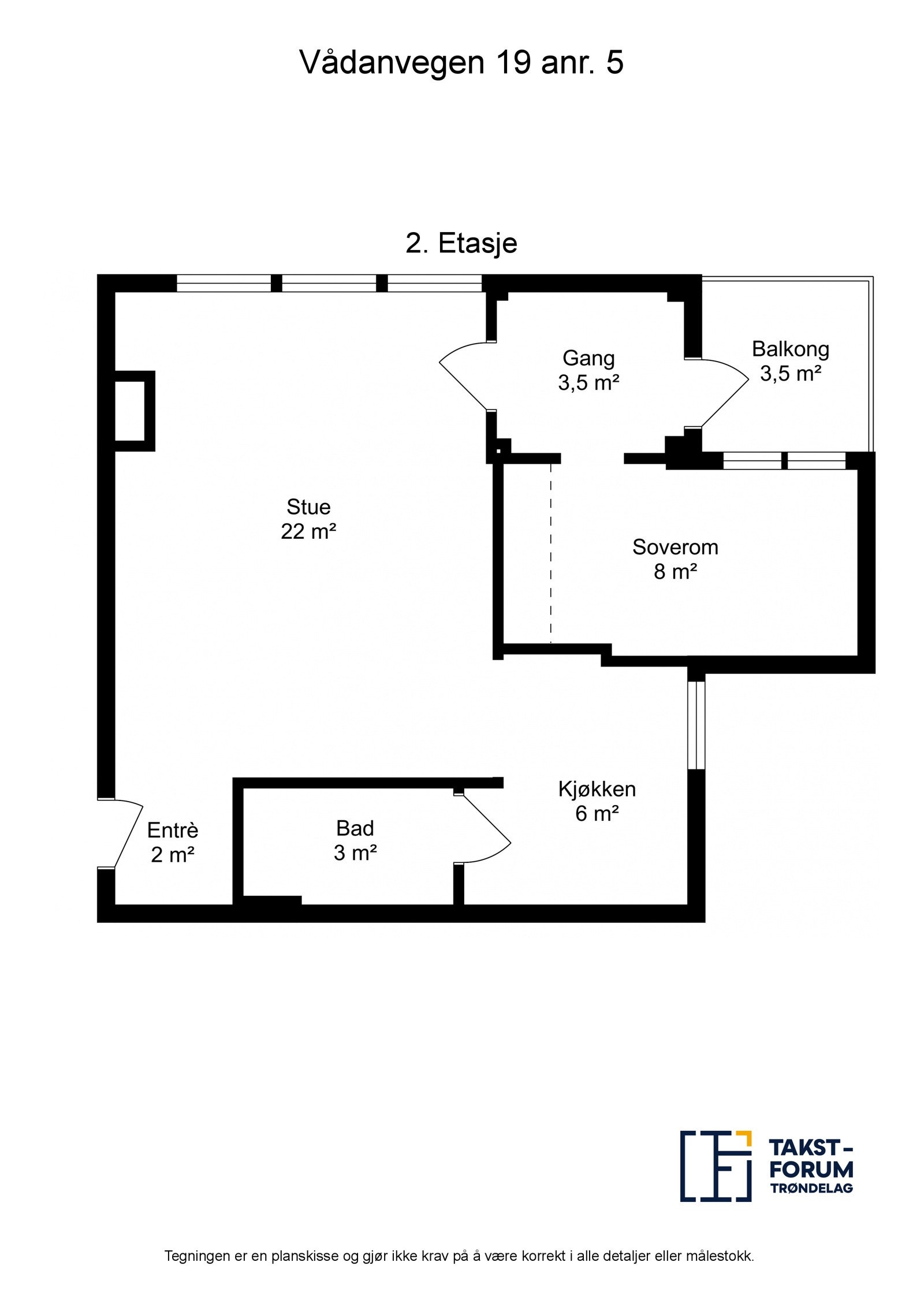 Planskisse 2. etasje. Galleribilde