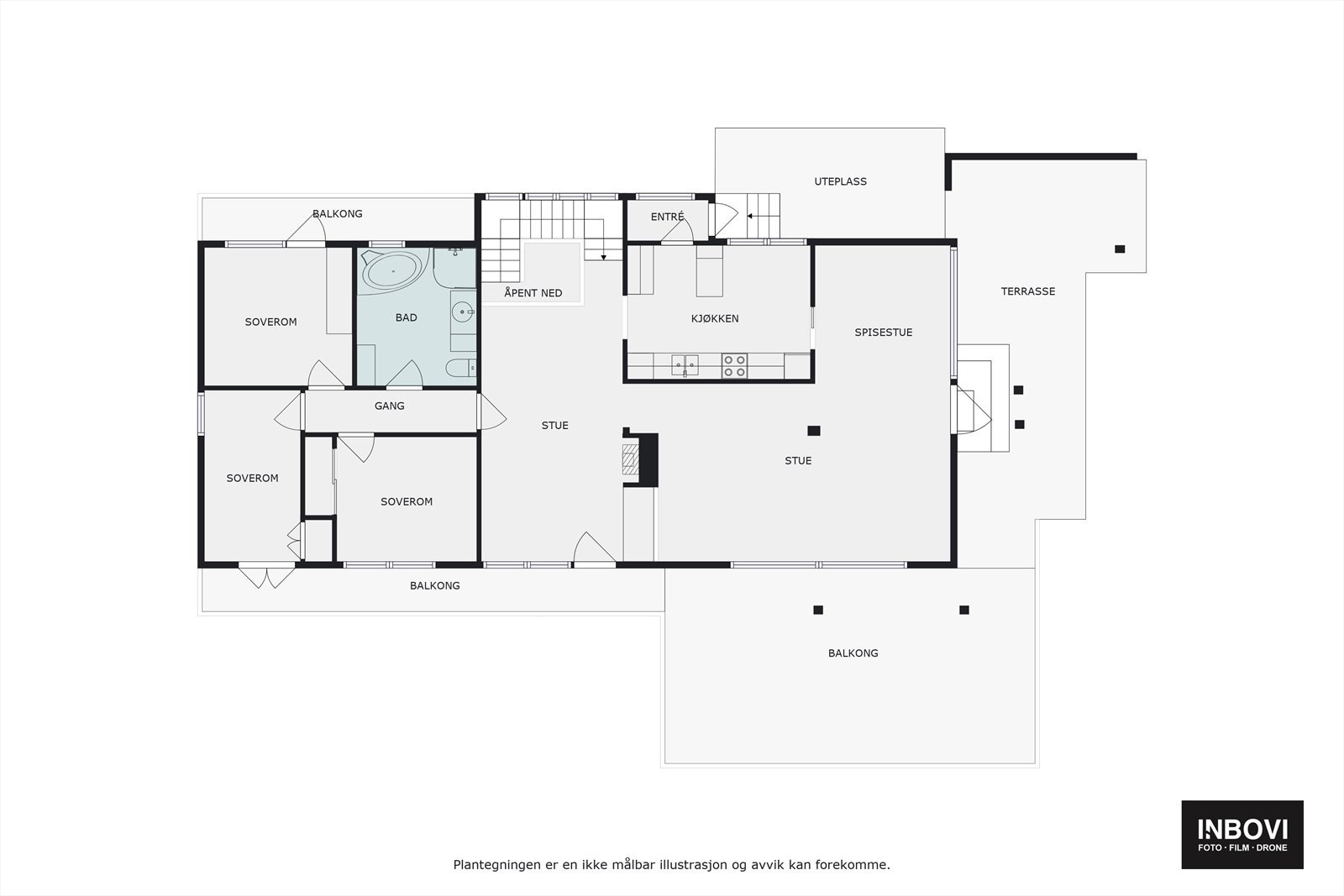 Plantegning hovedetasje Galleribilde