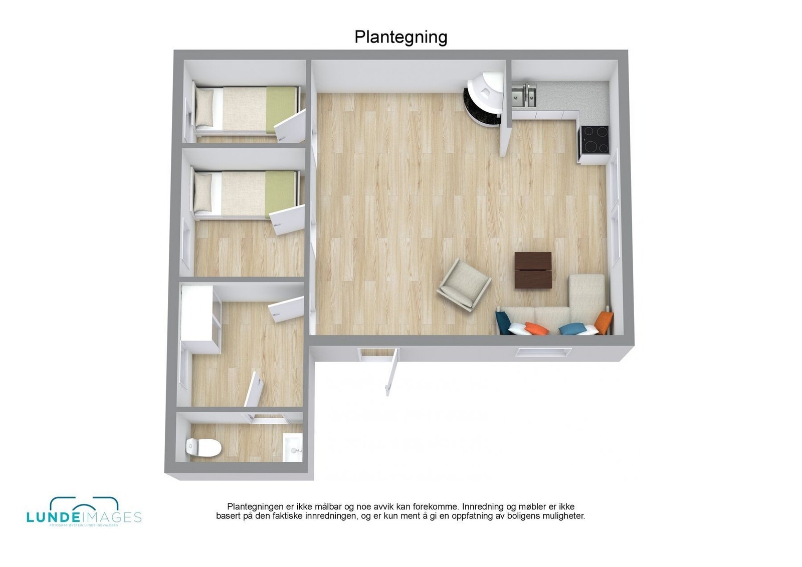 Planskisse 3D - ikke målbar Galleribilde
