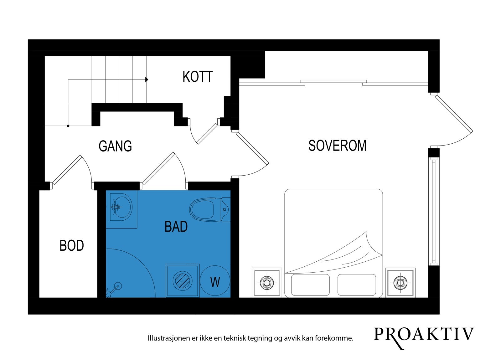 Plantegning underetasje Galleribilde
