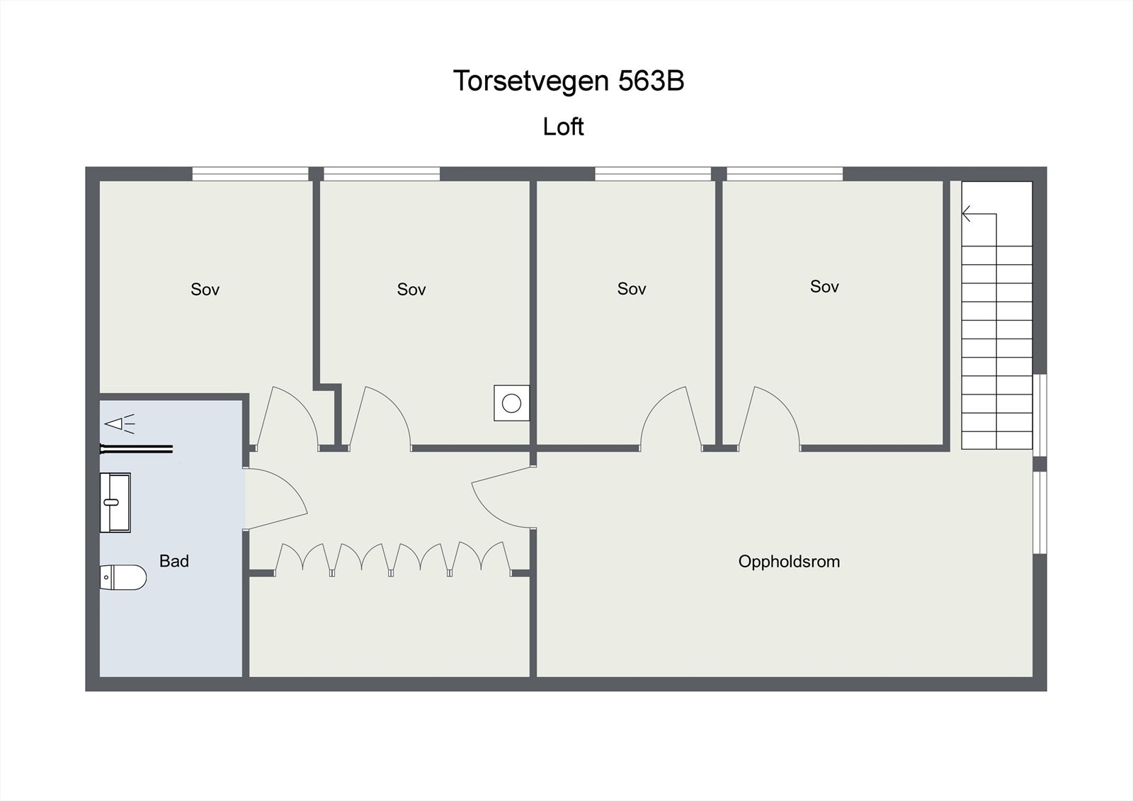 Planløsning 2. etasje. Galleribilde
