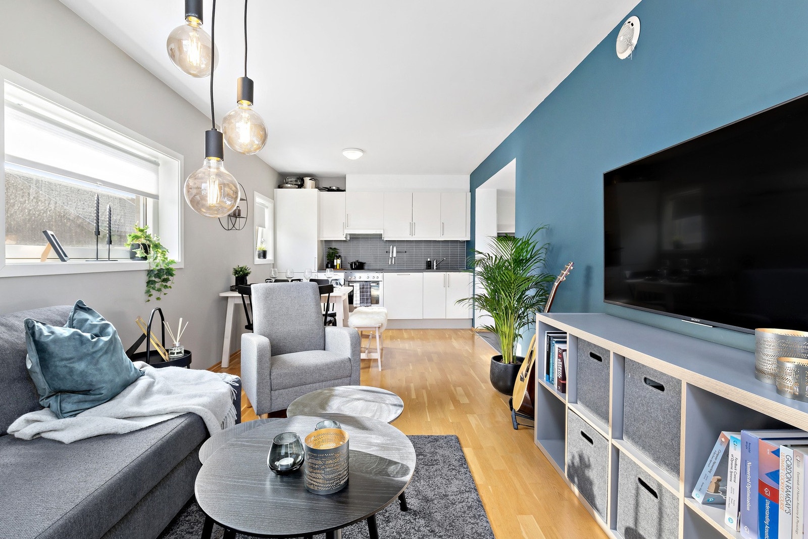 Leiligheten på 40 kvm ligger sentralt til på Lerkendal. Galleribilde