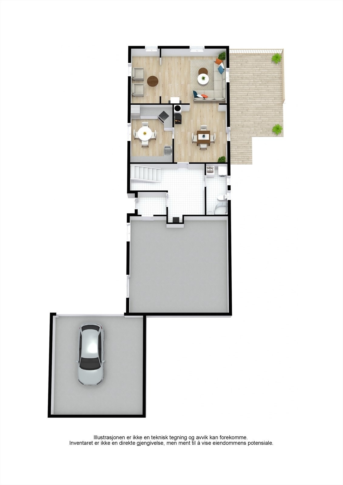 Plantegning 1. etasje. Galleribilde