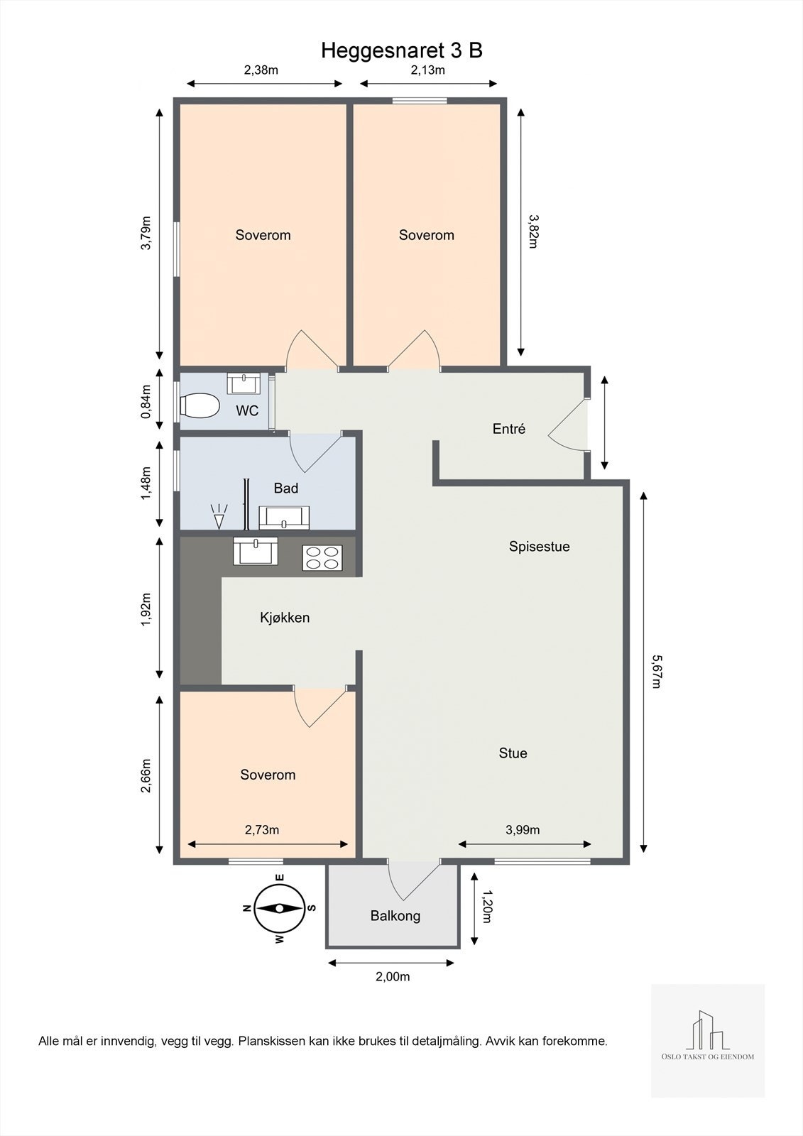 Målsatt planskisse. Galleribilde
