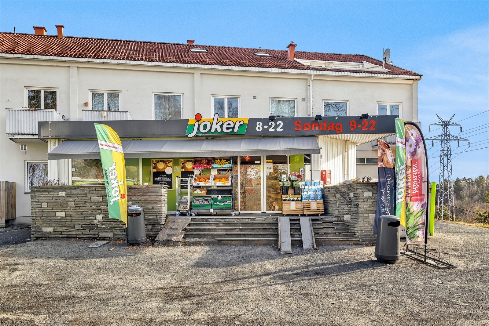 Fra leiligheten er det kort vei til Joker som også er søndagsåpent. Galleribilde