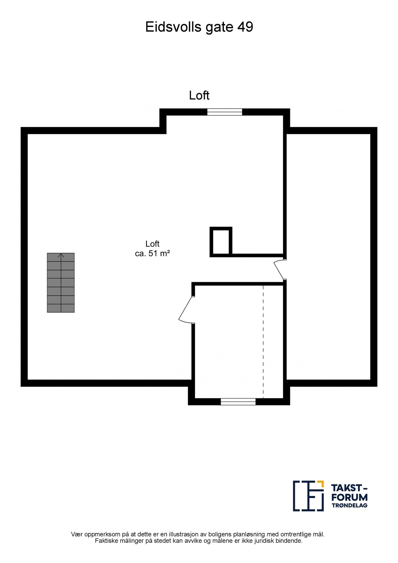Plankisse loft Galleribilde