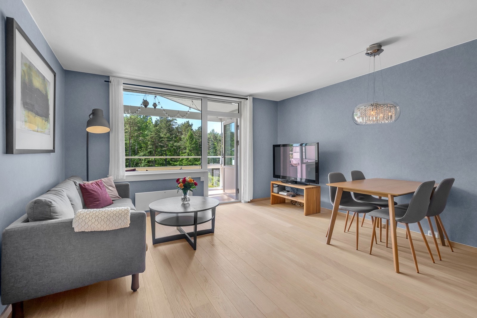 Luftig stue Galleribilde