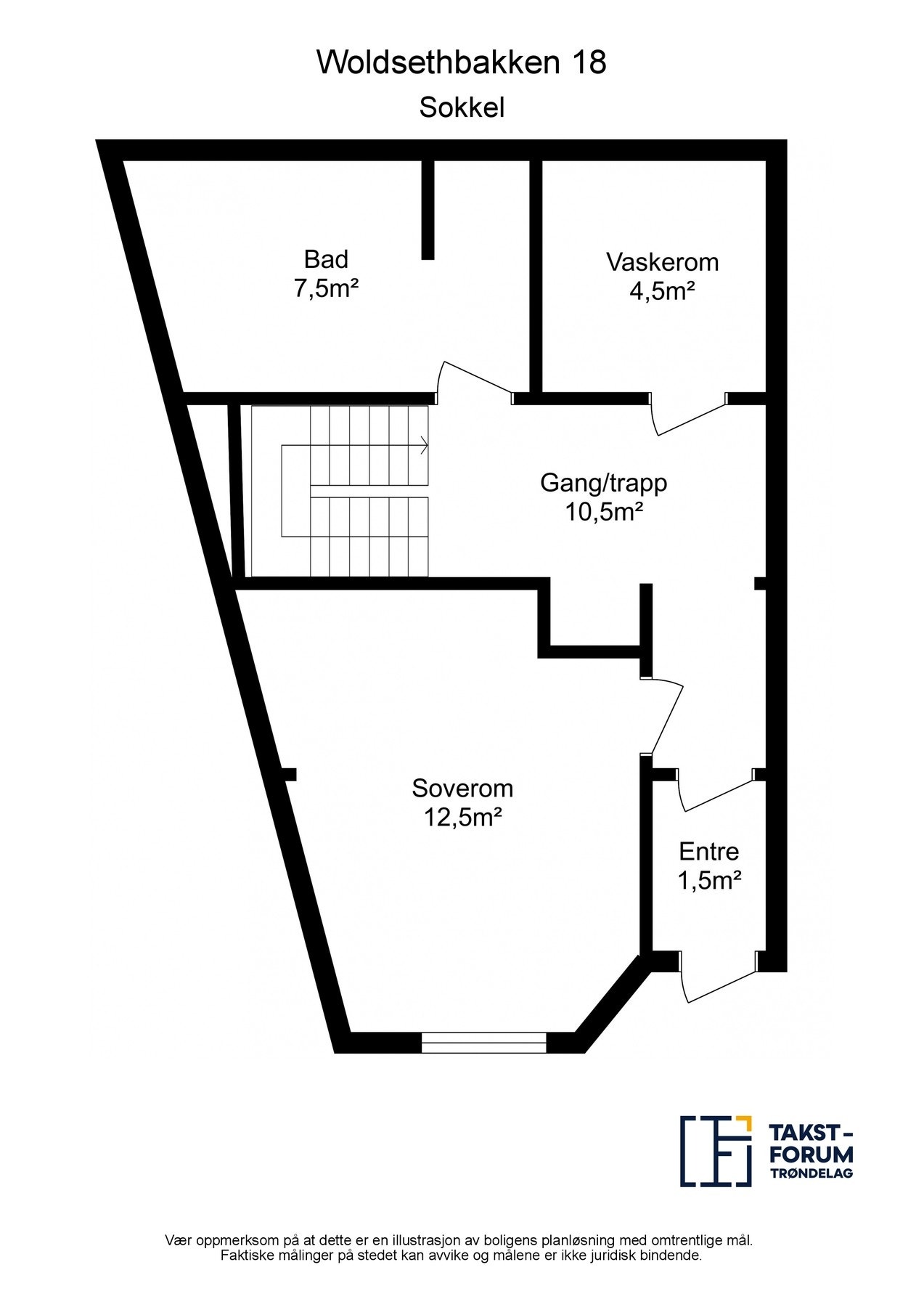 Plantegning - Sokkel. Galleribilde