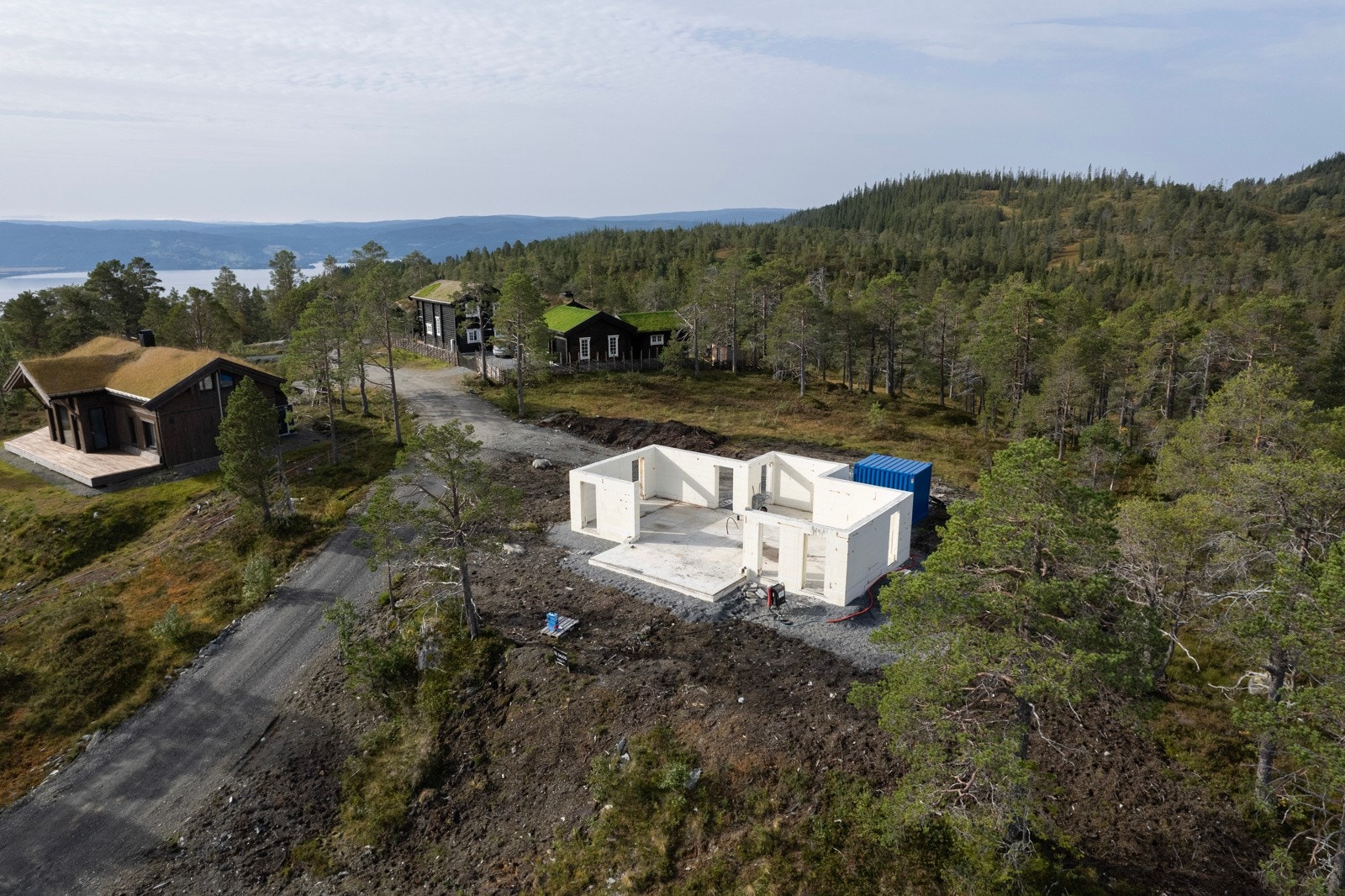 Fritidsboligen bygges etter TEK 17 hus standard. Galleribilde