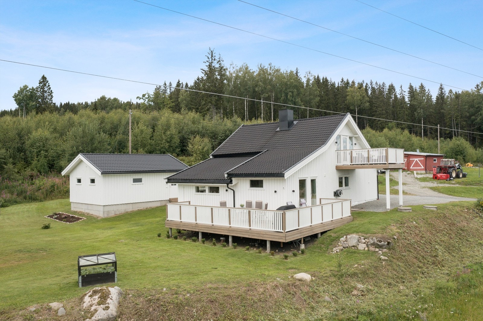 Uteplasser med gode solforhold. Galleribilde