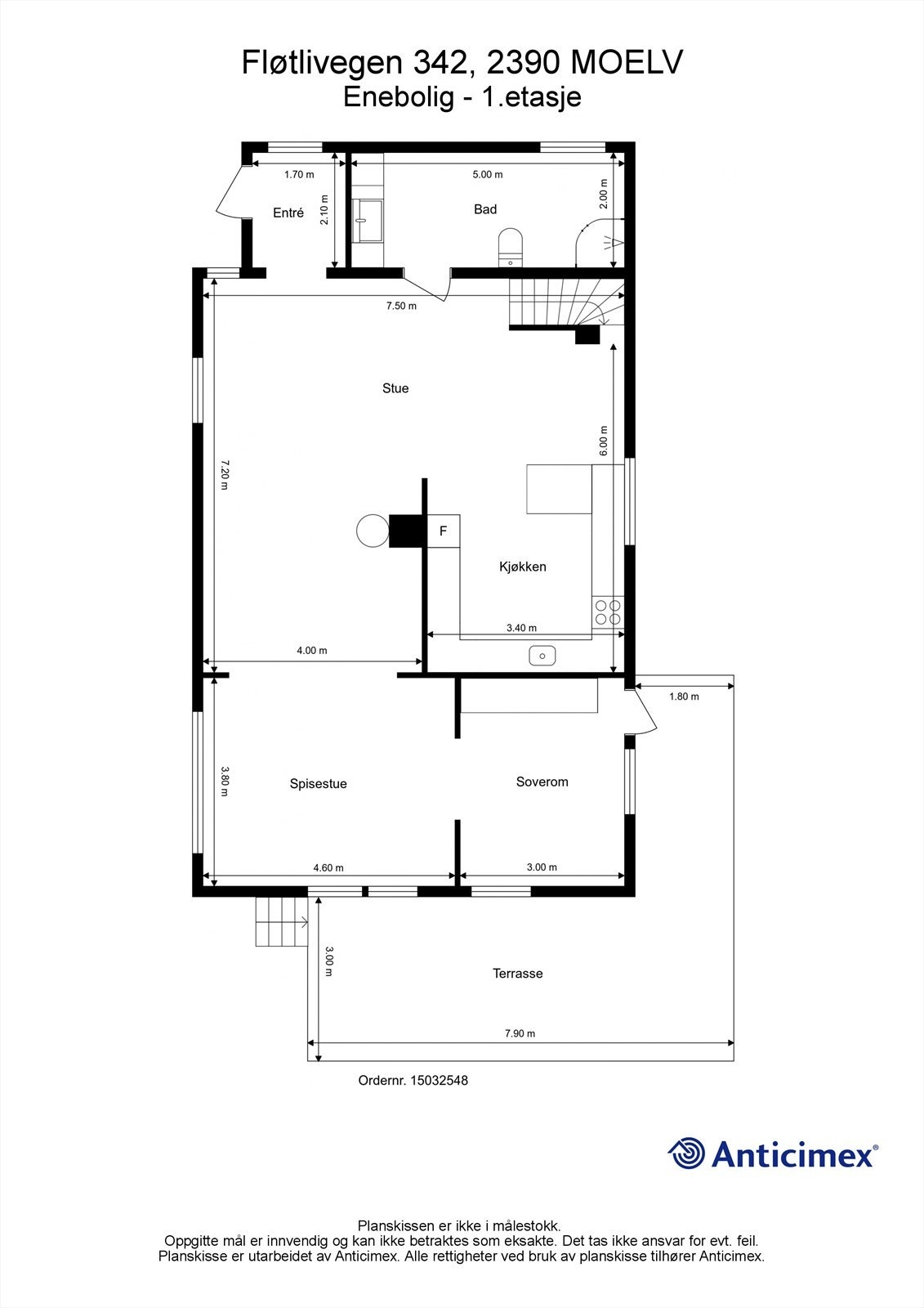 Plantegning første etasje Galleribilde