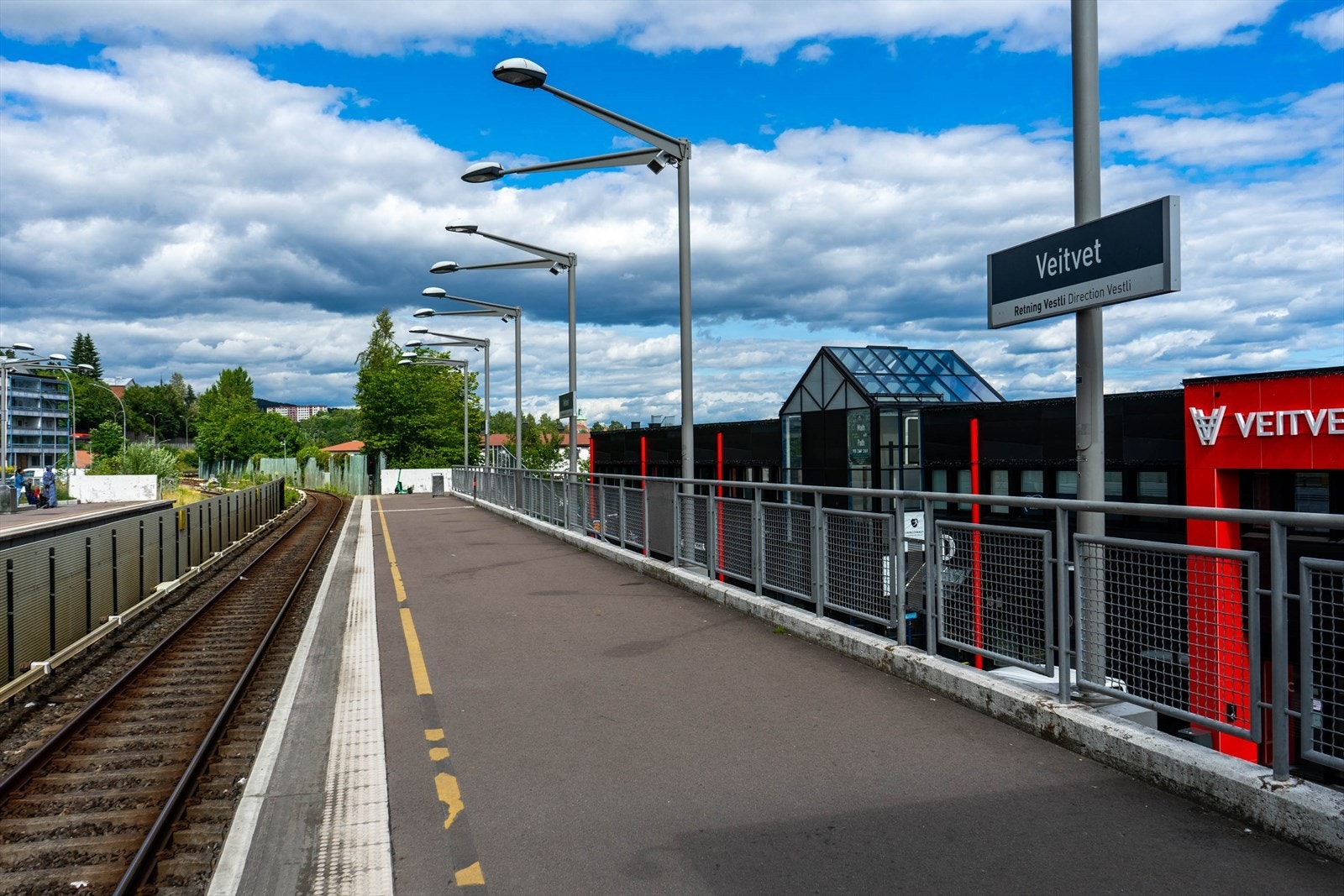 T-banen på Veitvet like ved Galleribilde