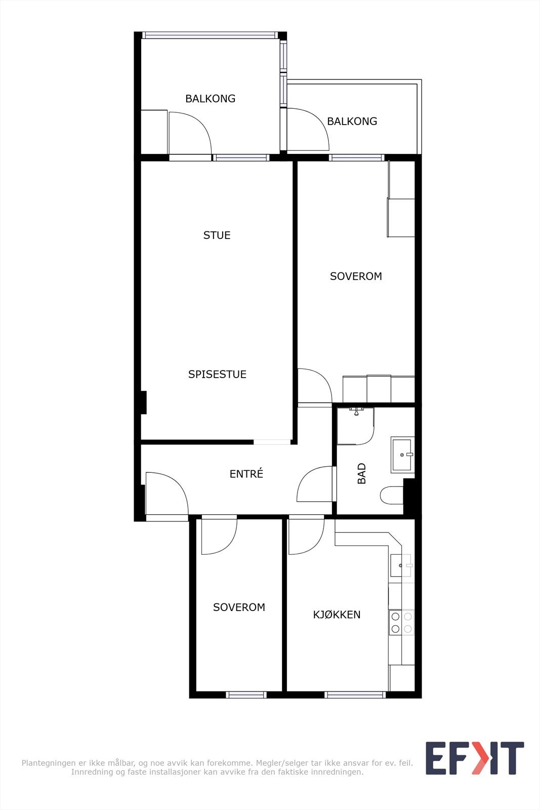 Planskisse 1. etasje Galleribilde