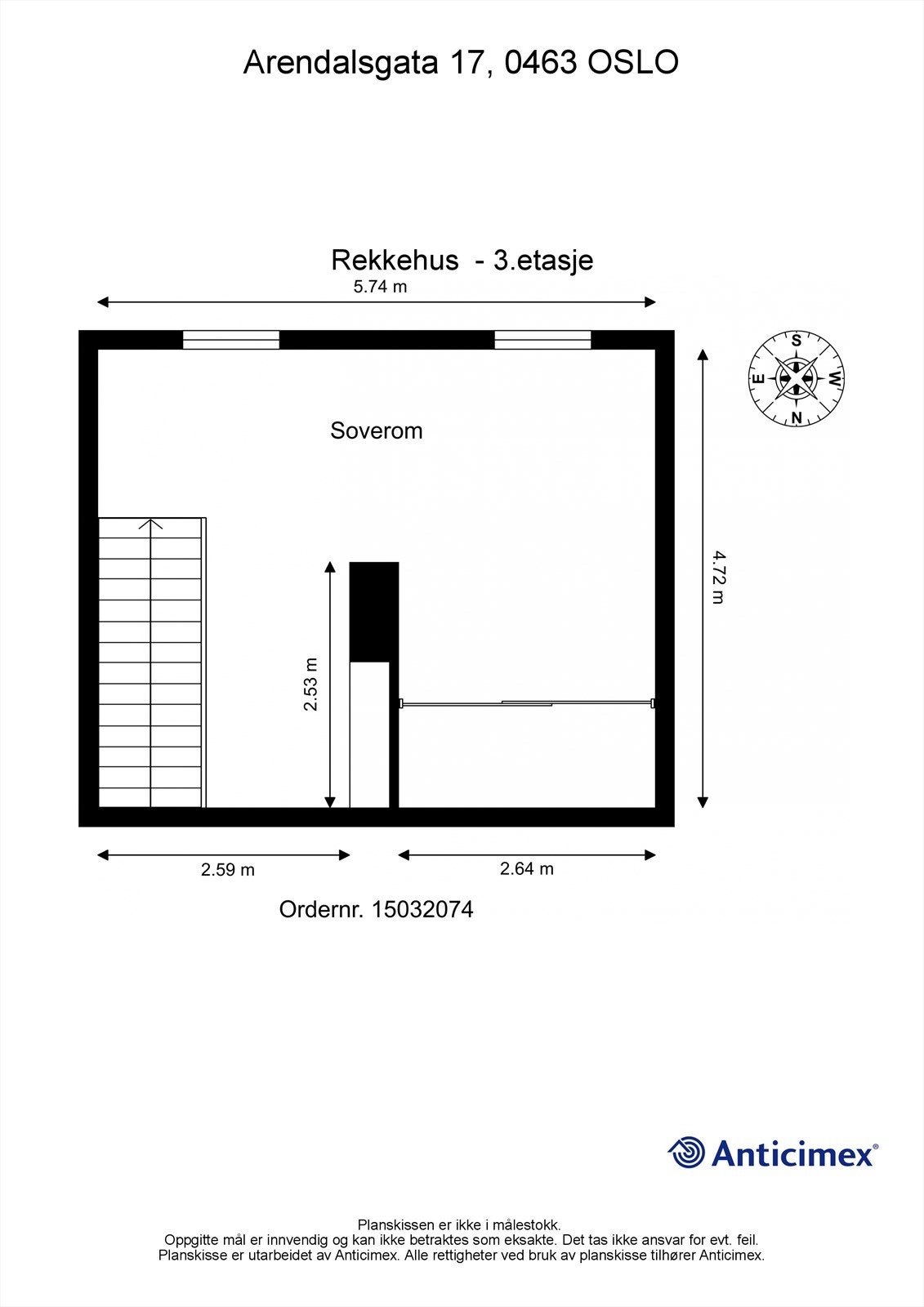 Plantegning loft Galleribilde