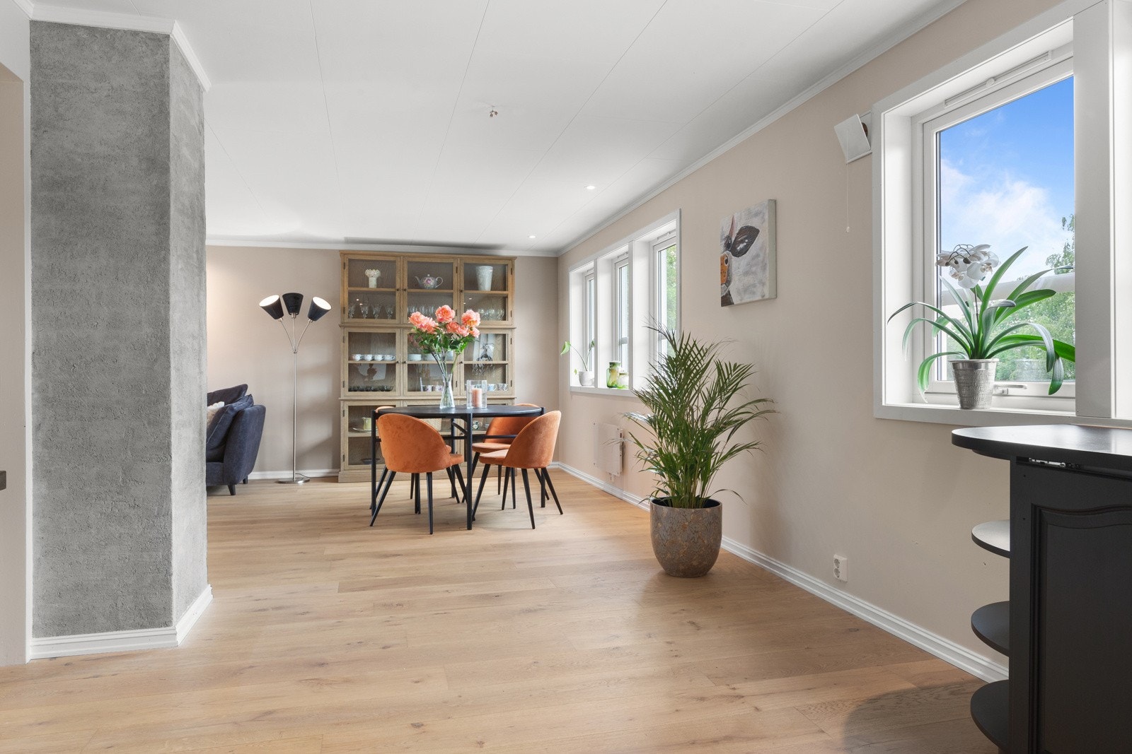 Lyst og luftig og godt med dagslys. Galleribilde