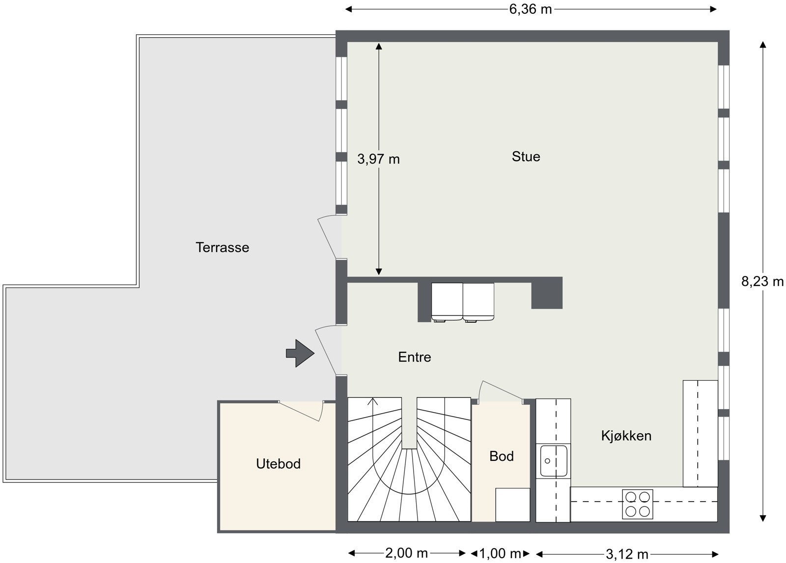 Velkommen inn til hovedplan. Galleribilde