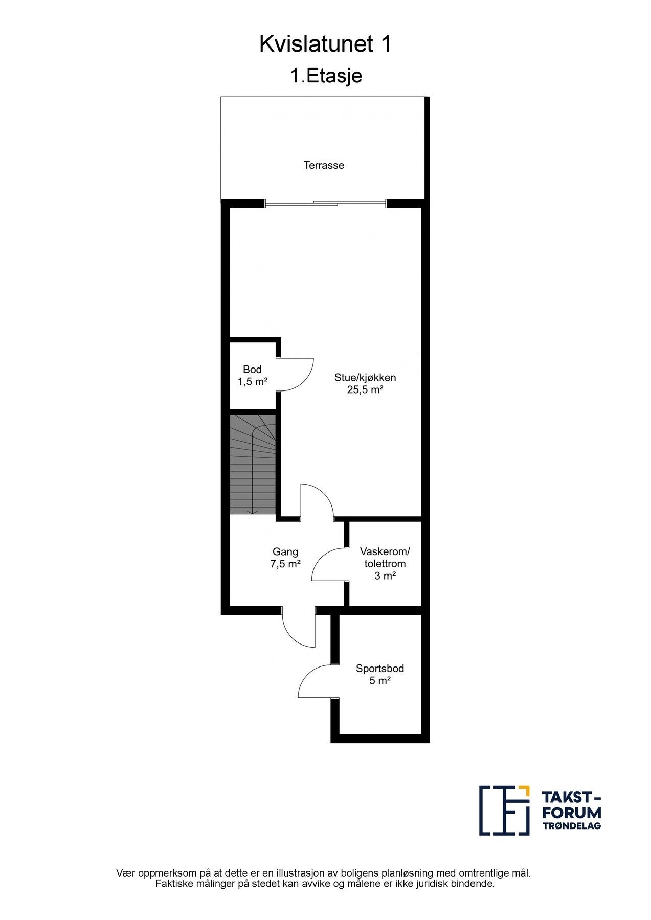 Planskisse 1. etasje Galleribilde