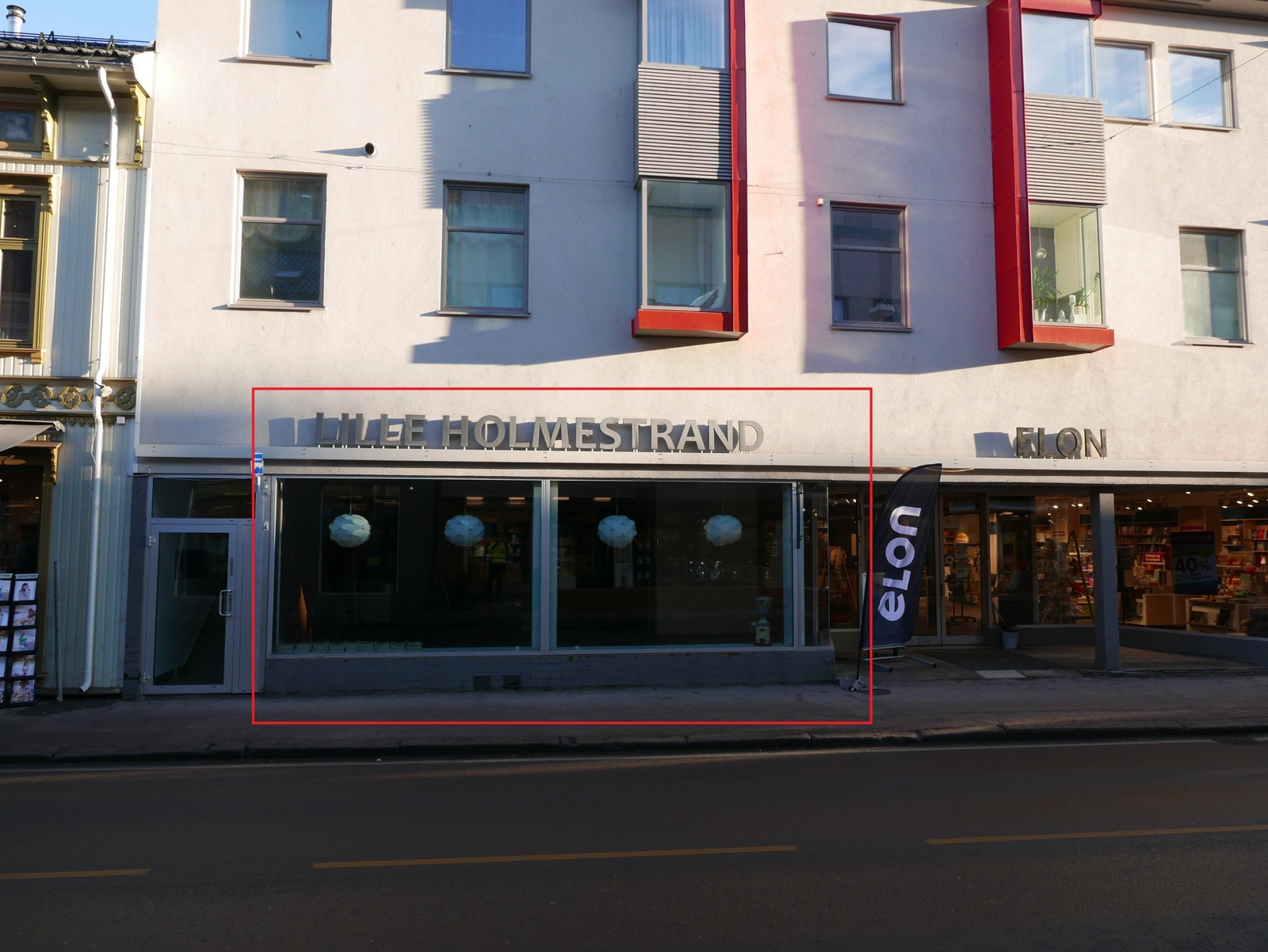 Lokale markert i rødt Galleribilde