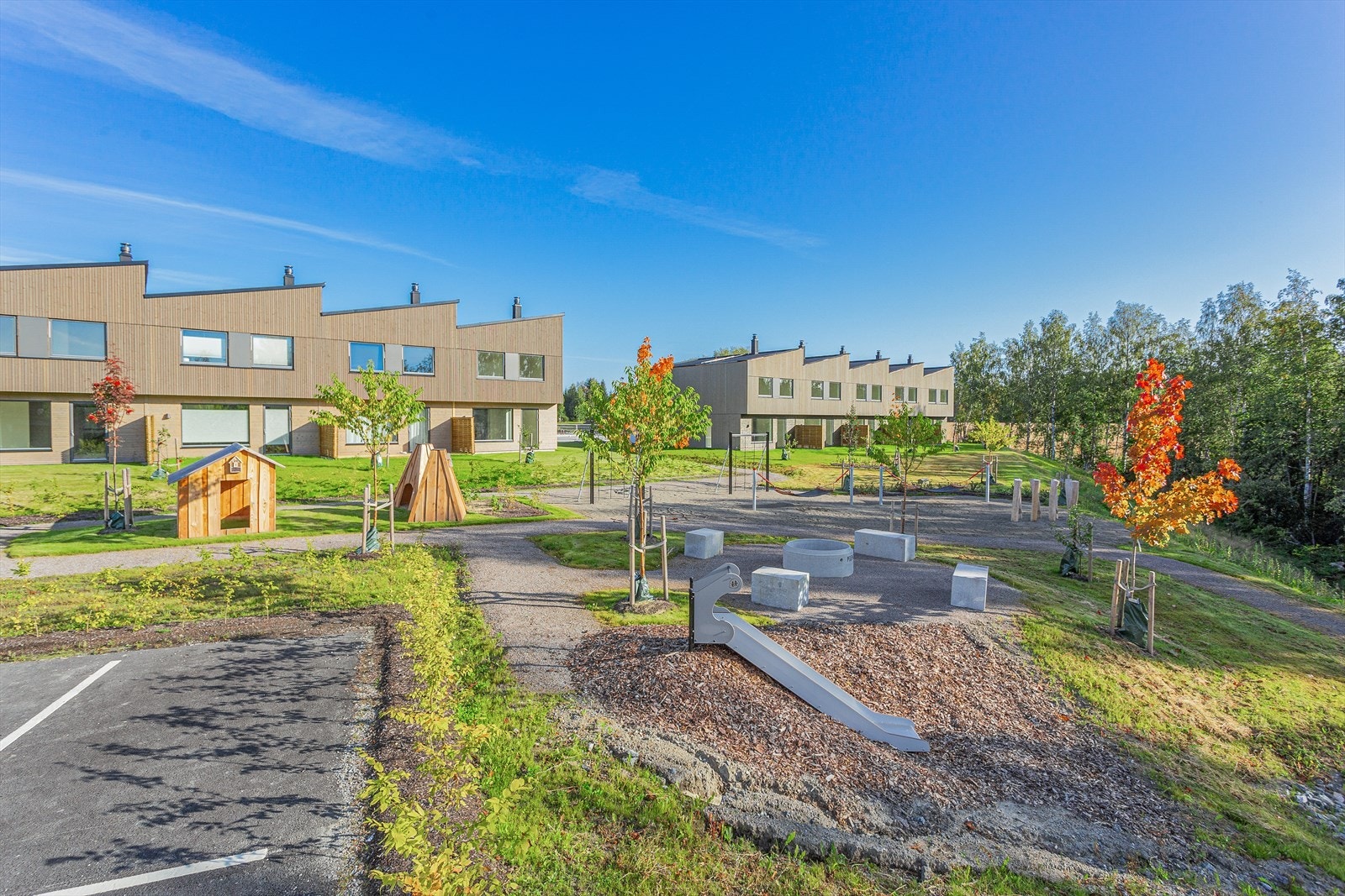 Sameiet er pent opparbeidet med hyggelig fellesområder. Galleribilde