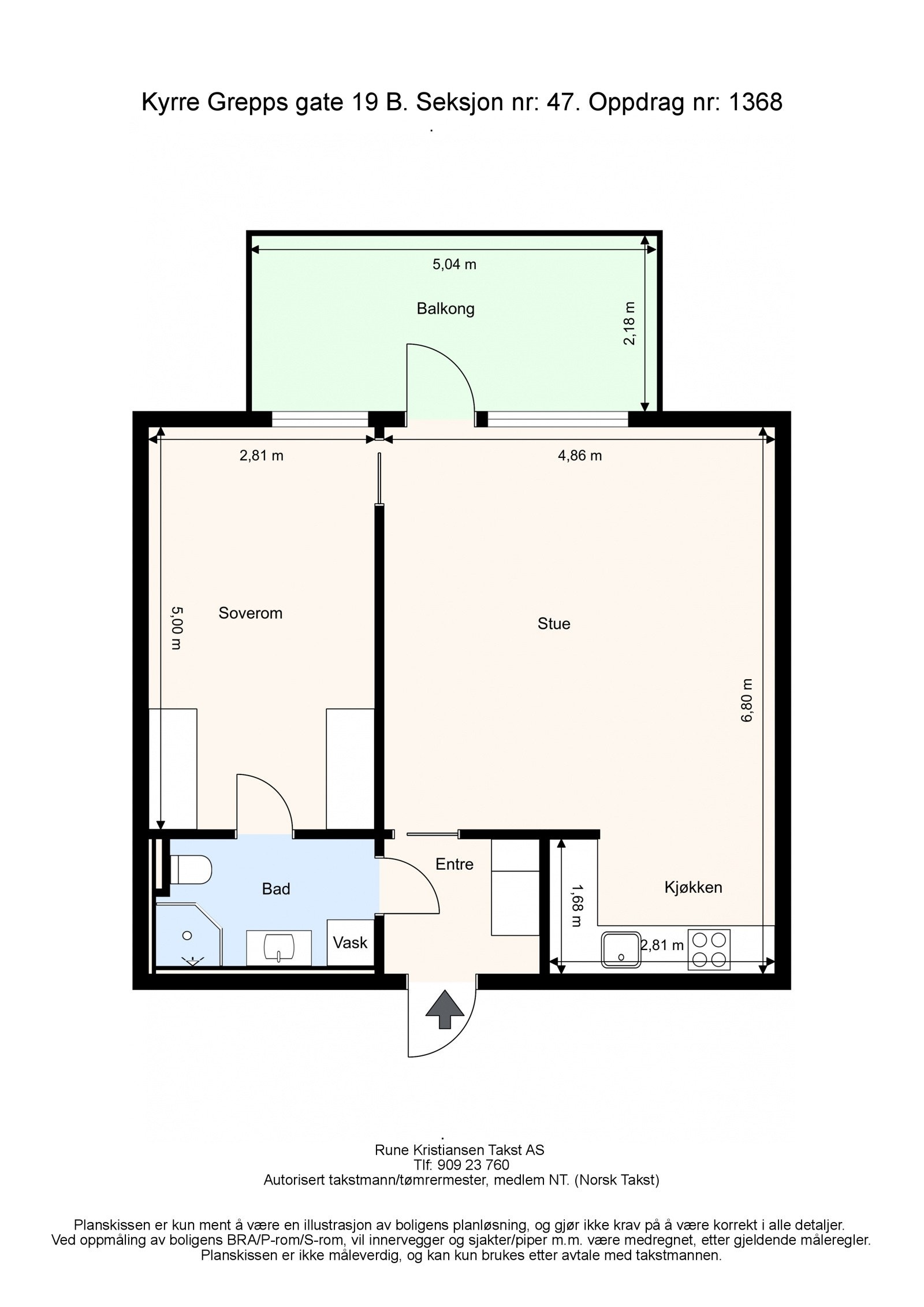 Plantegning av dagens løsning. Galleribilde