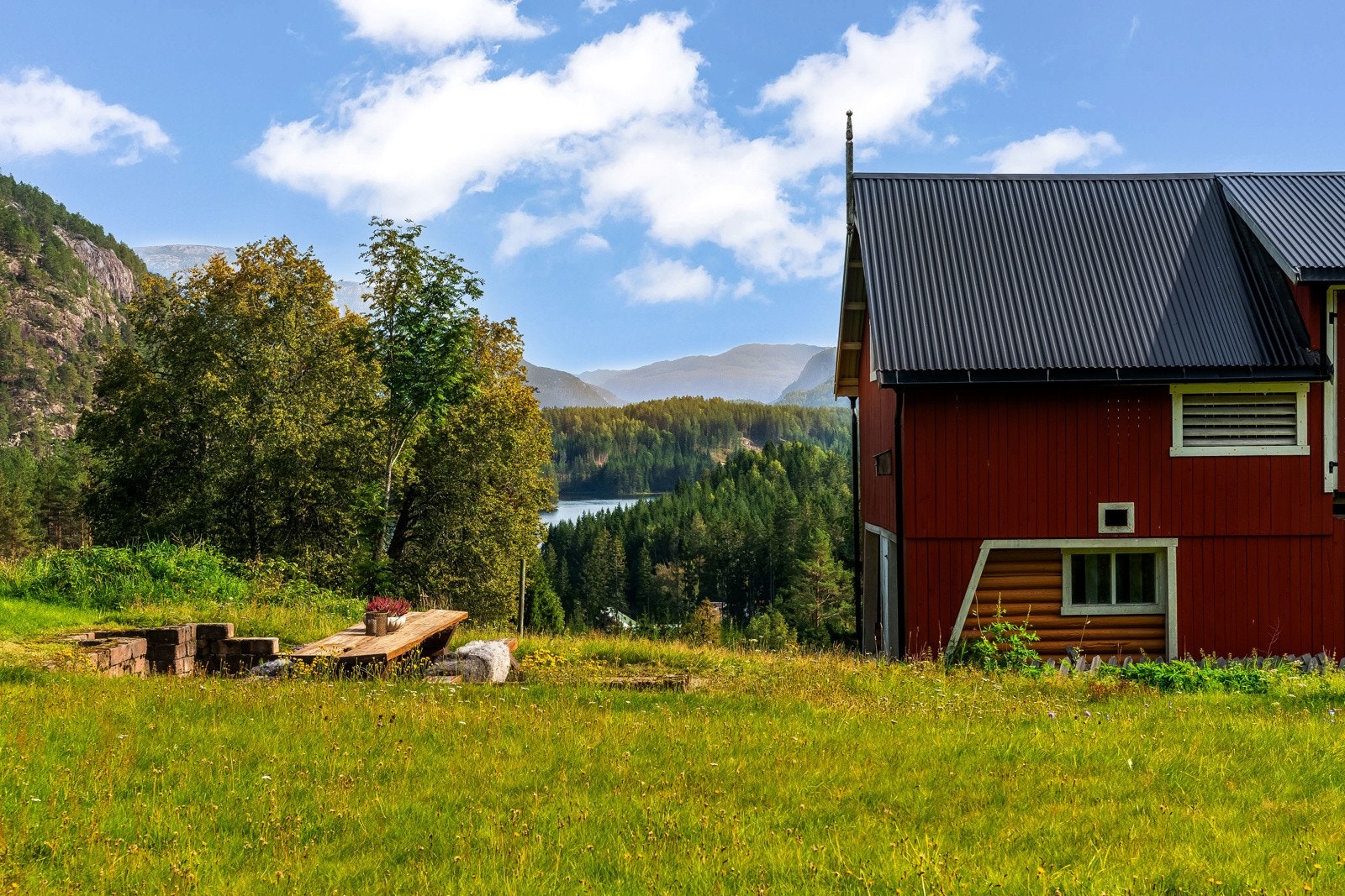 Koselig tun ved Telemarkskanalen hvor du får småbruksfølelsen! Galleribilde