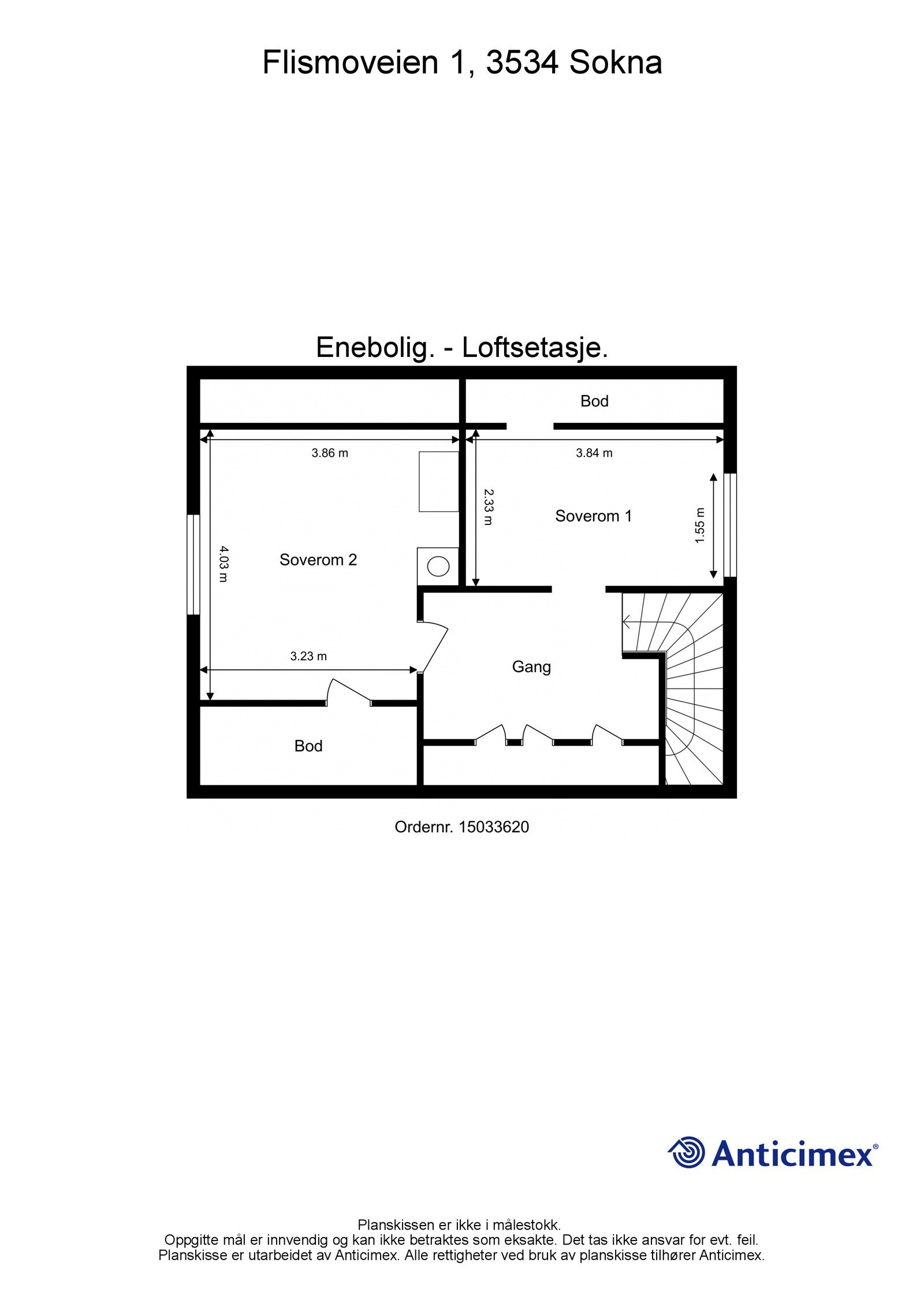 Plantegning 2. etasje Galleribilde
