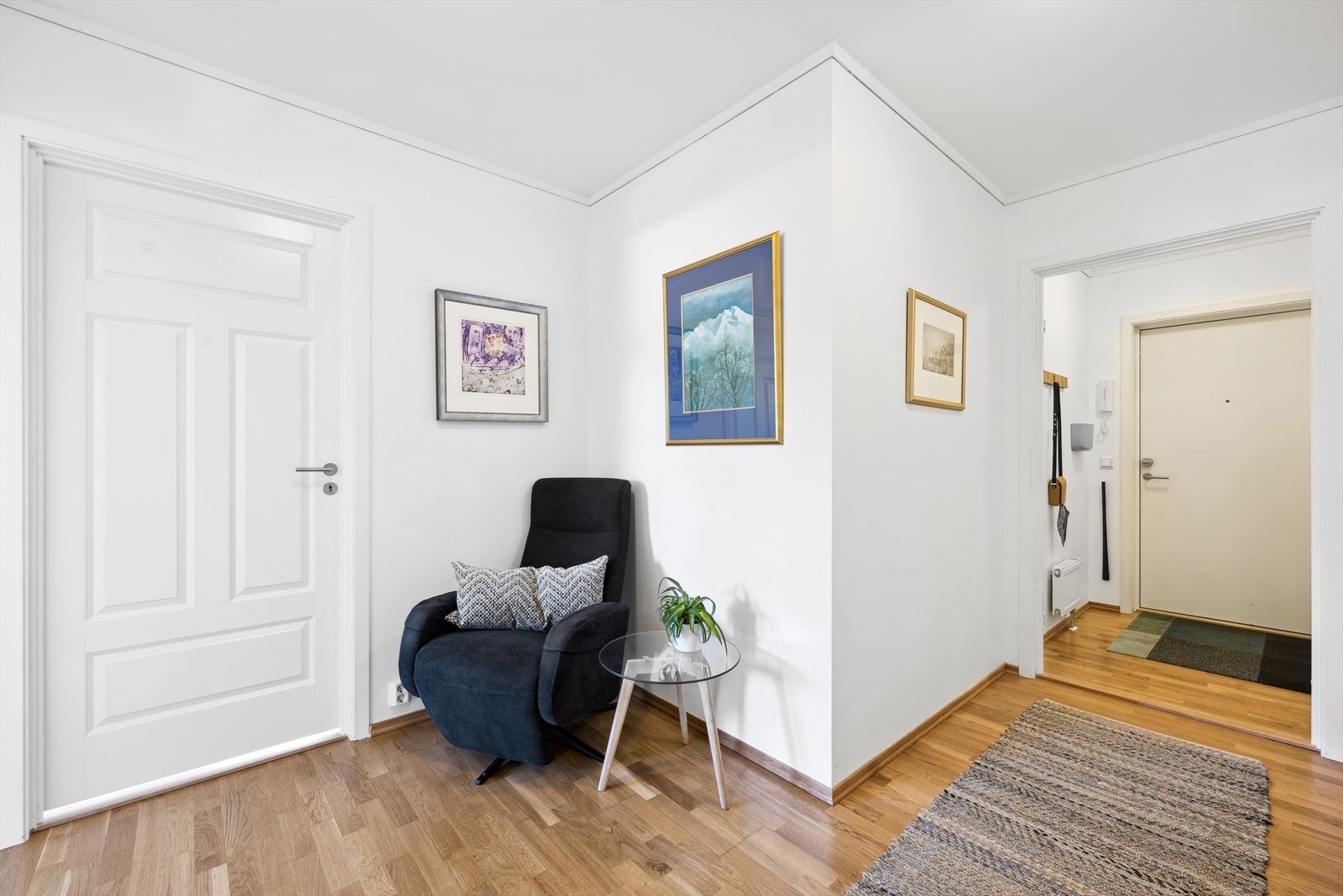 Entré og mellomgang med plass til oppbevaringsmøbler. Galleribilde