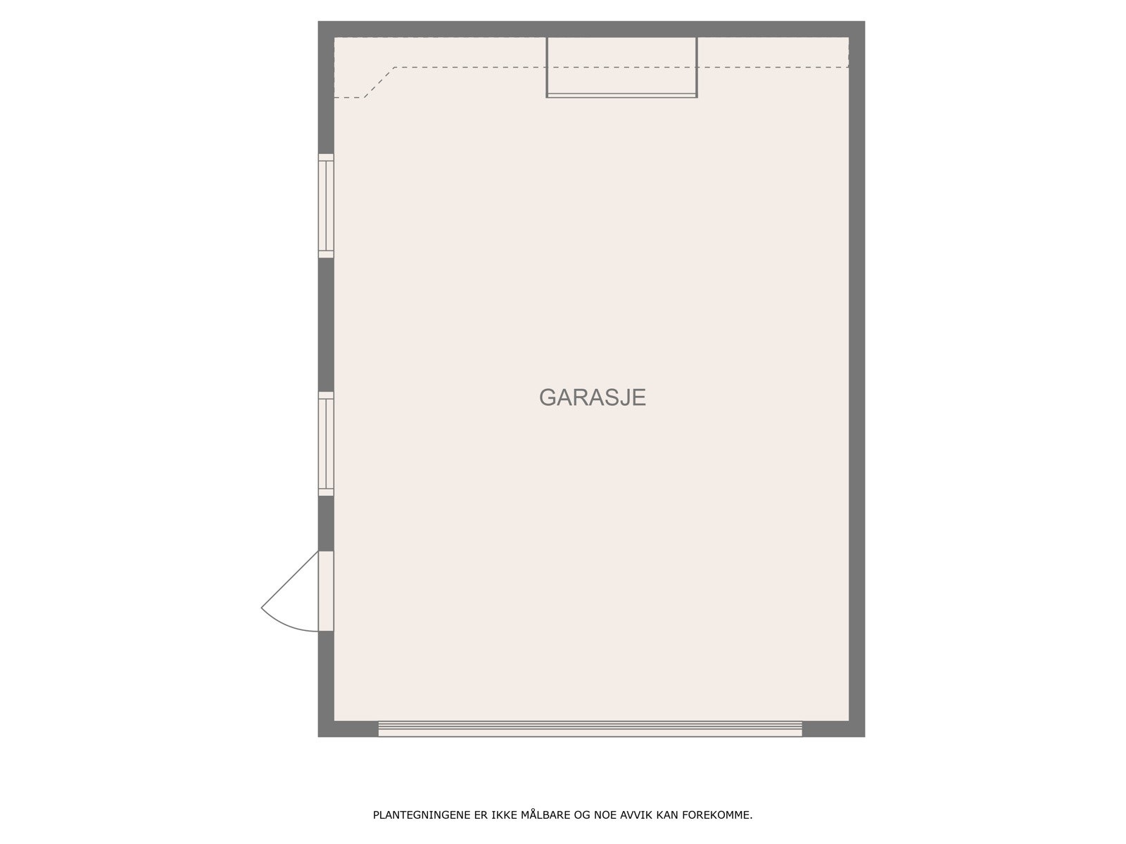 Planløsning garasje Galleribilde