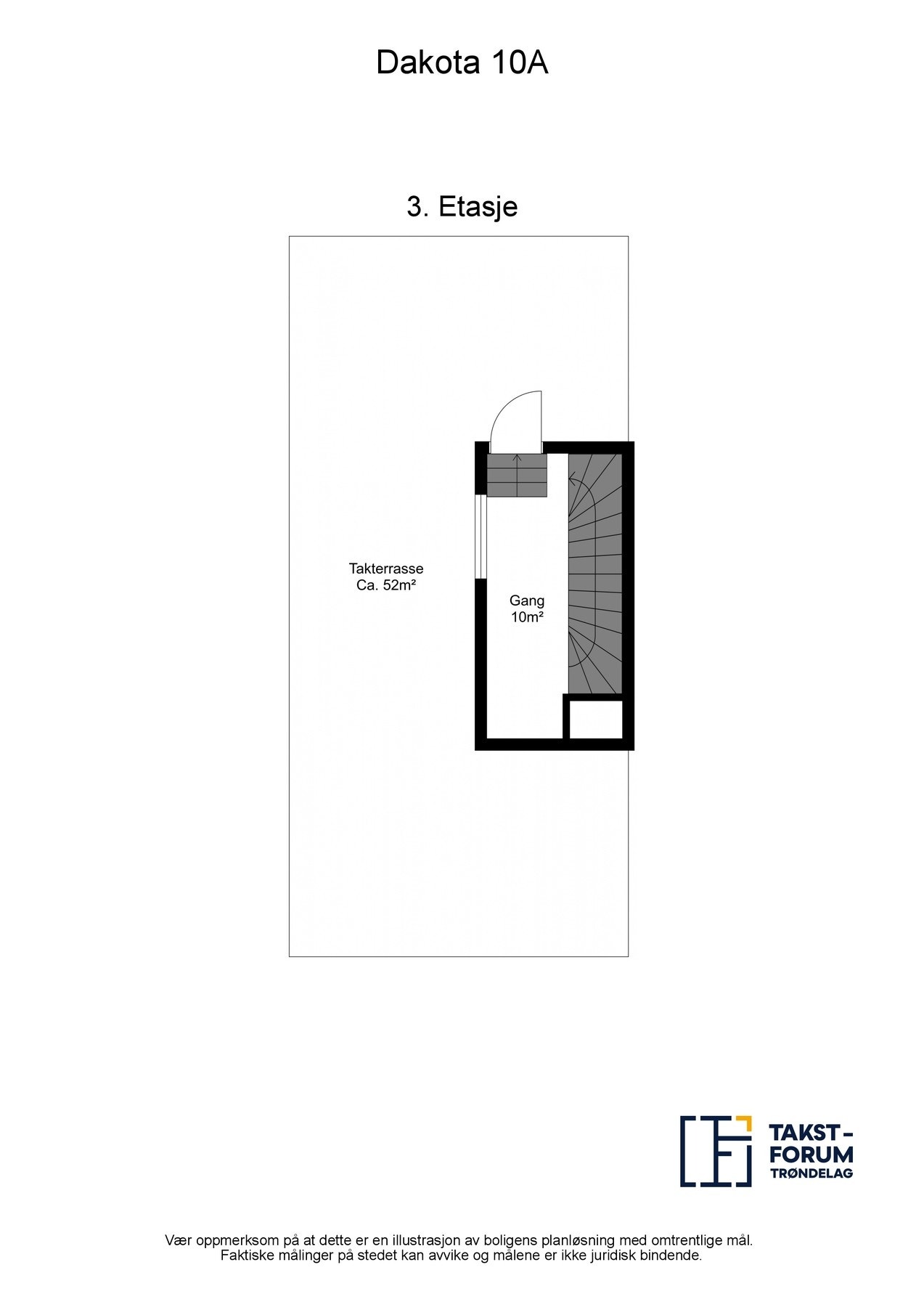 Plantegning 3 etasje Galleribilde