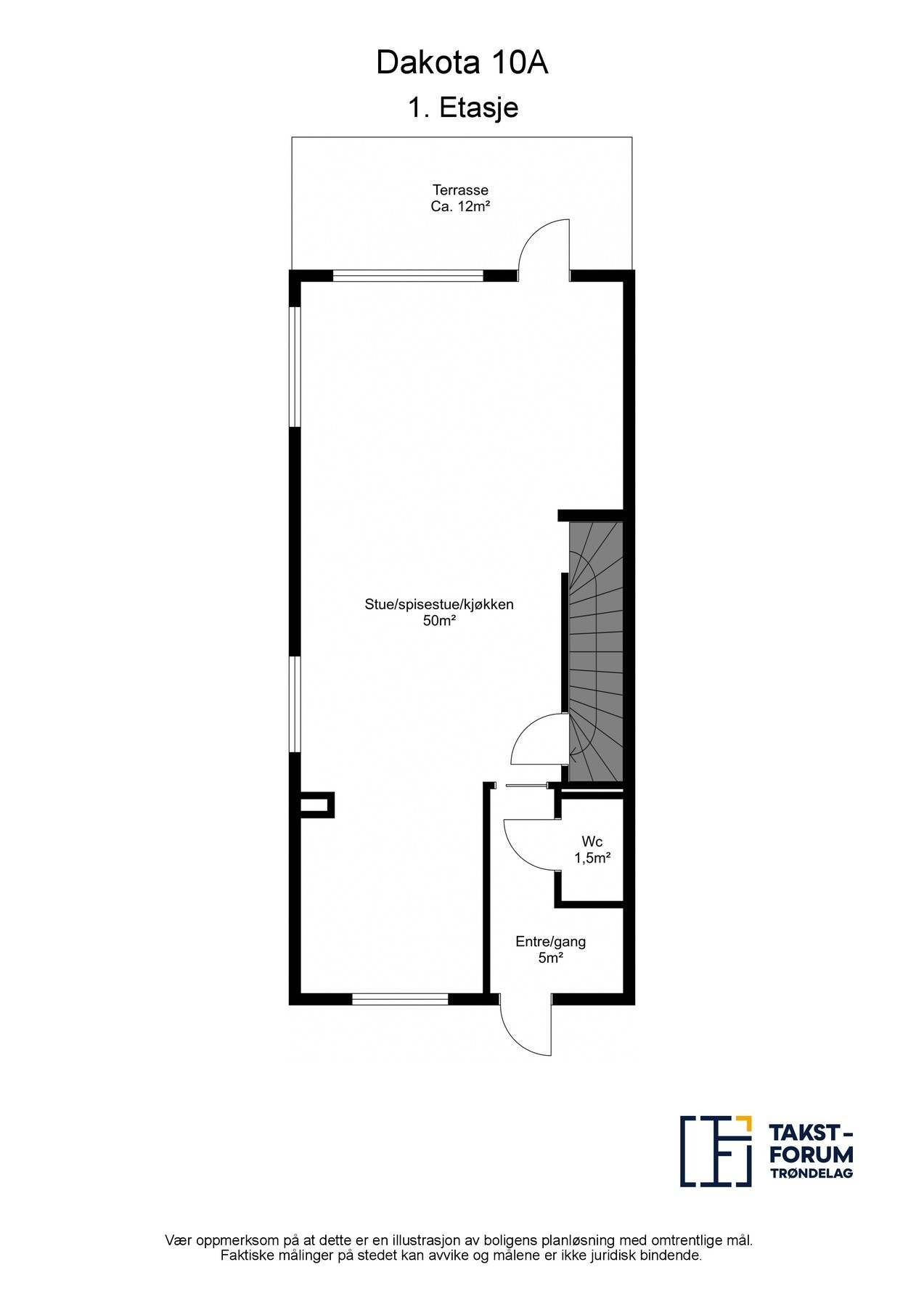 Plantegning 1 etasje Galleribilde