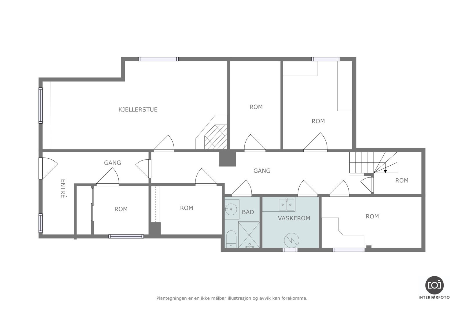 Plantegning Galleribilde