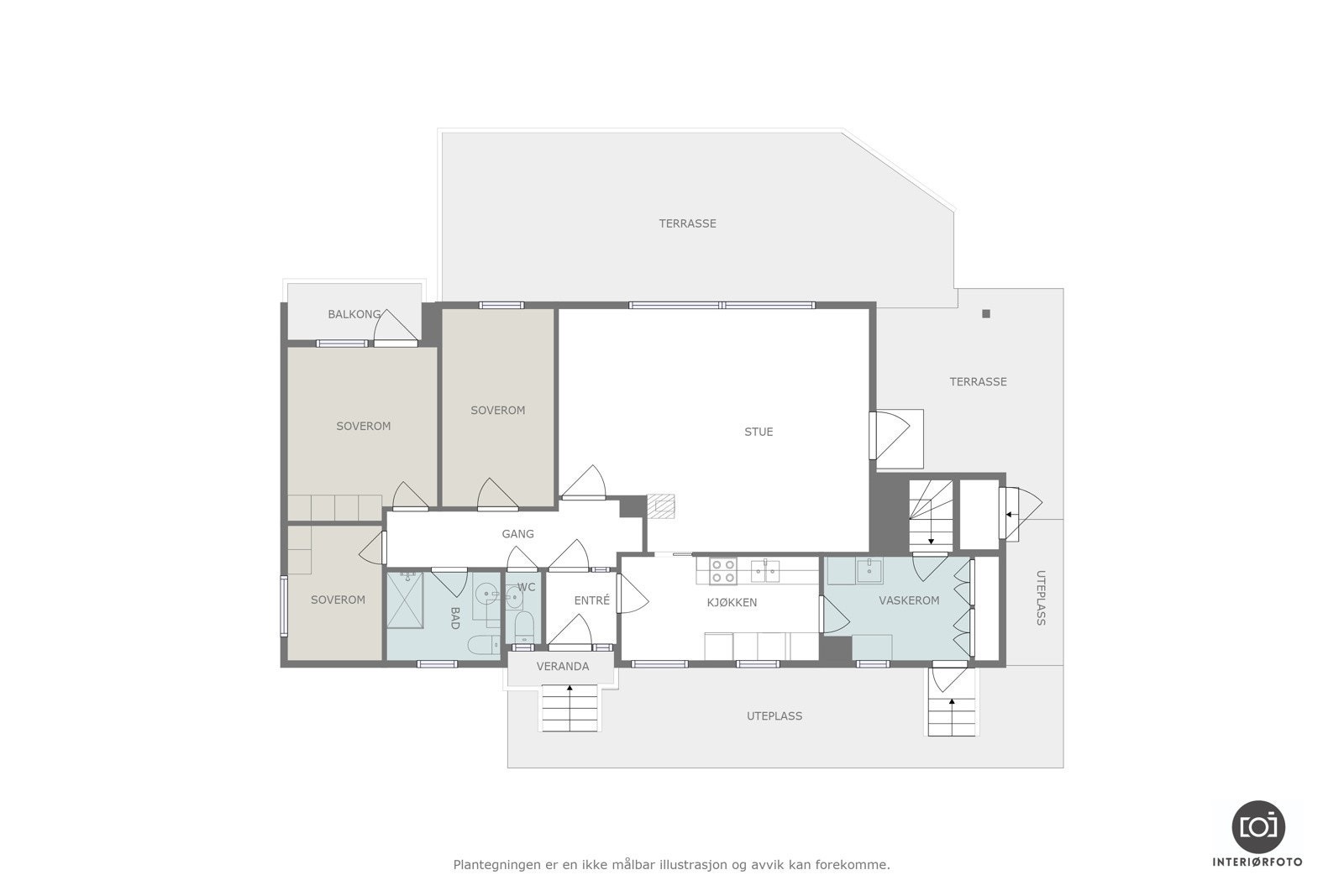 Plantegning Galleribilde