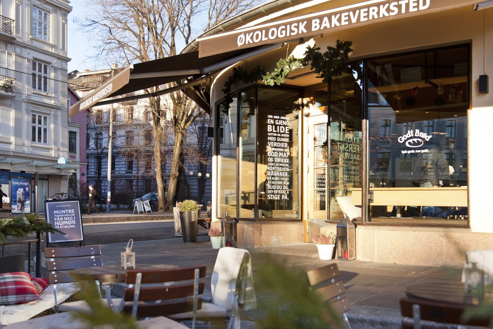 På Bislett er det flere kaféer og lunsjsteder Galleribilde